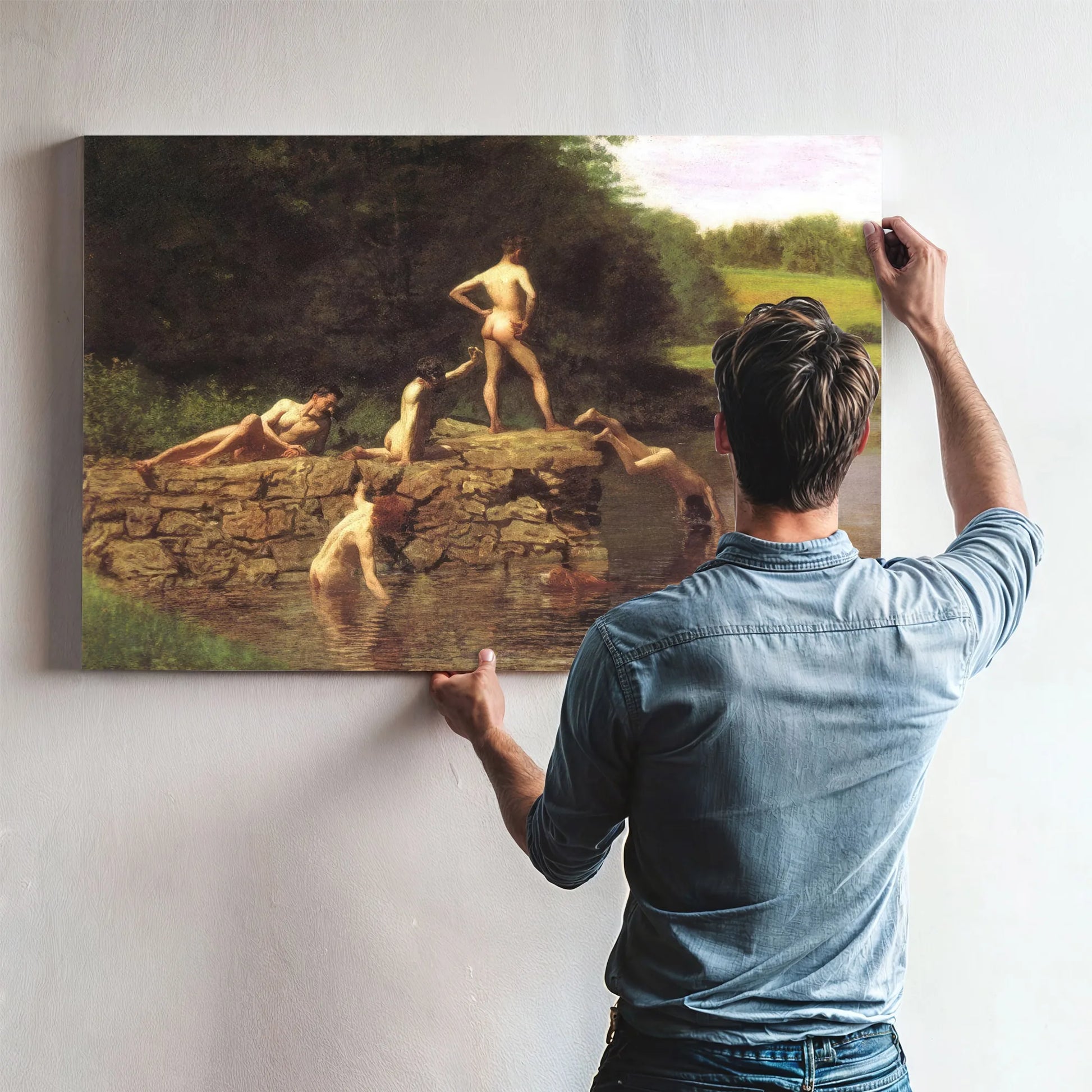 The Swimming Hole 1885 By Thomas Eakins Fine Art Print