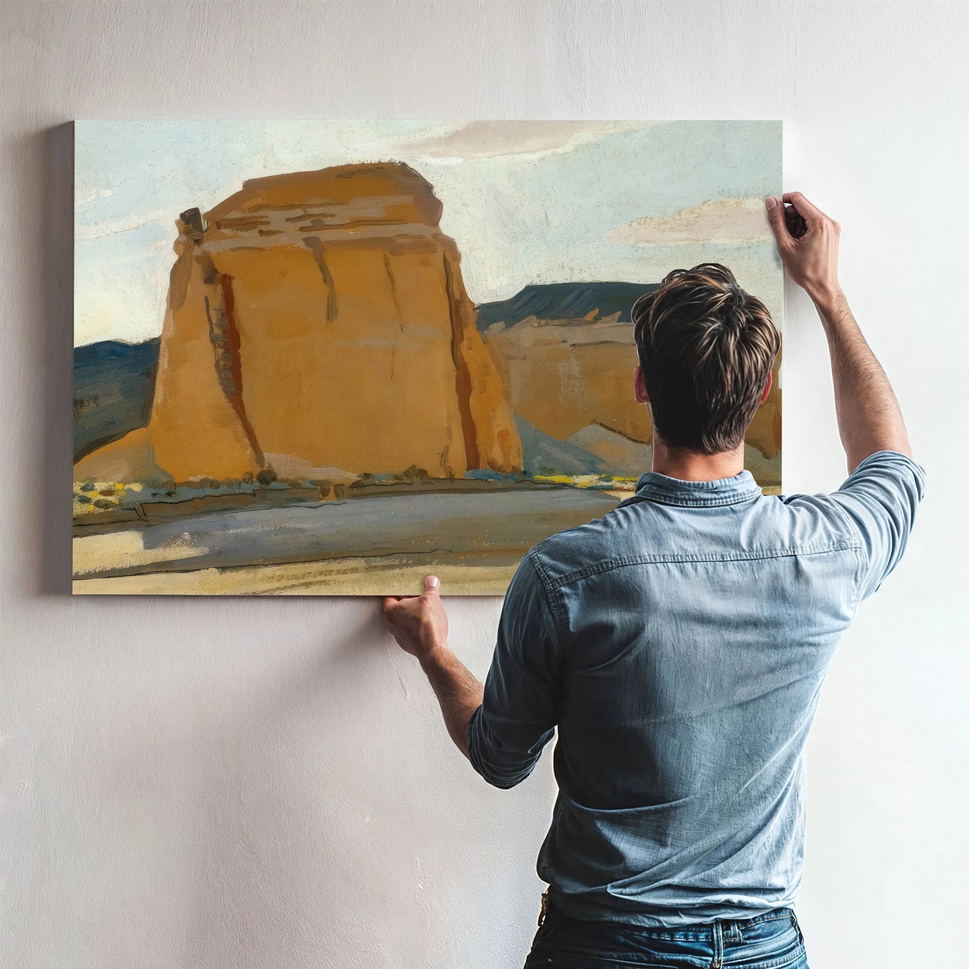 Buttes At Las Vegas Wash By Maynard Dixon Fine Art Print