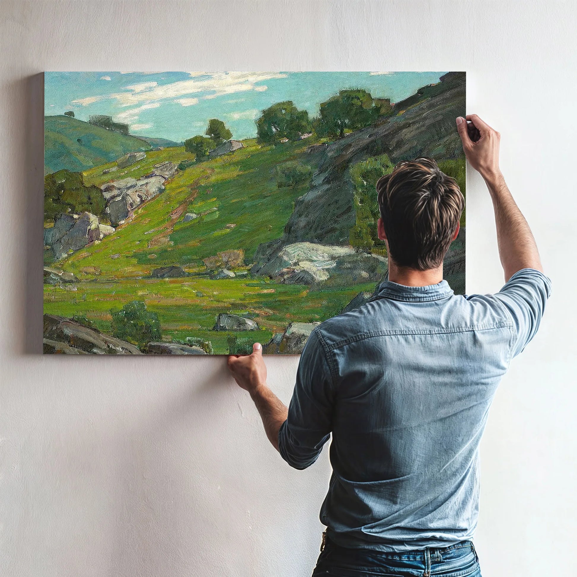 The Cow Trail By William Wendt Fine Art Print