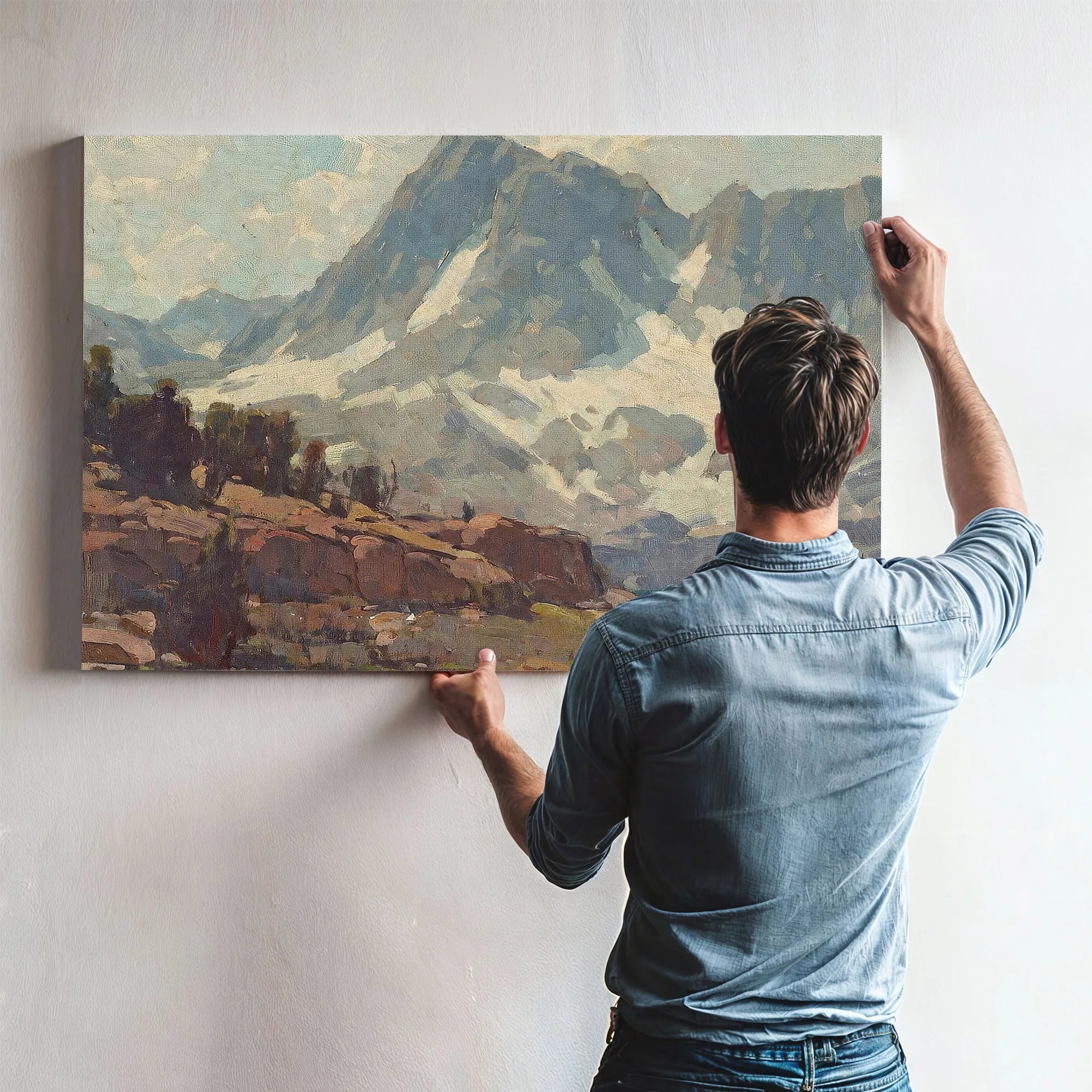 Sierra Glaciers And Lake By Edgar Payne Fine Art Print