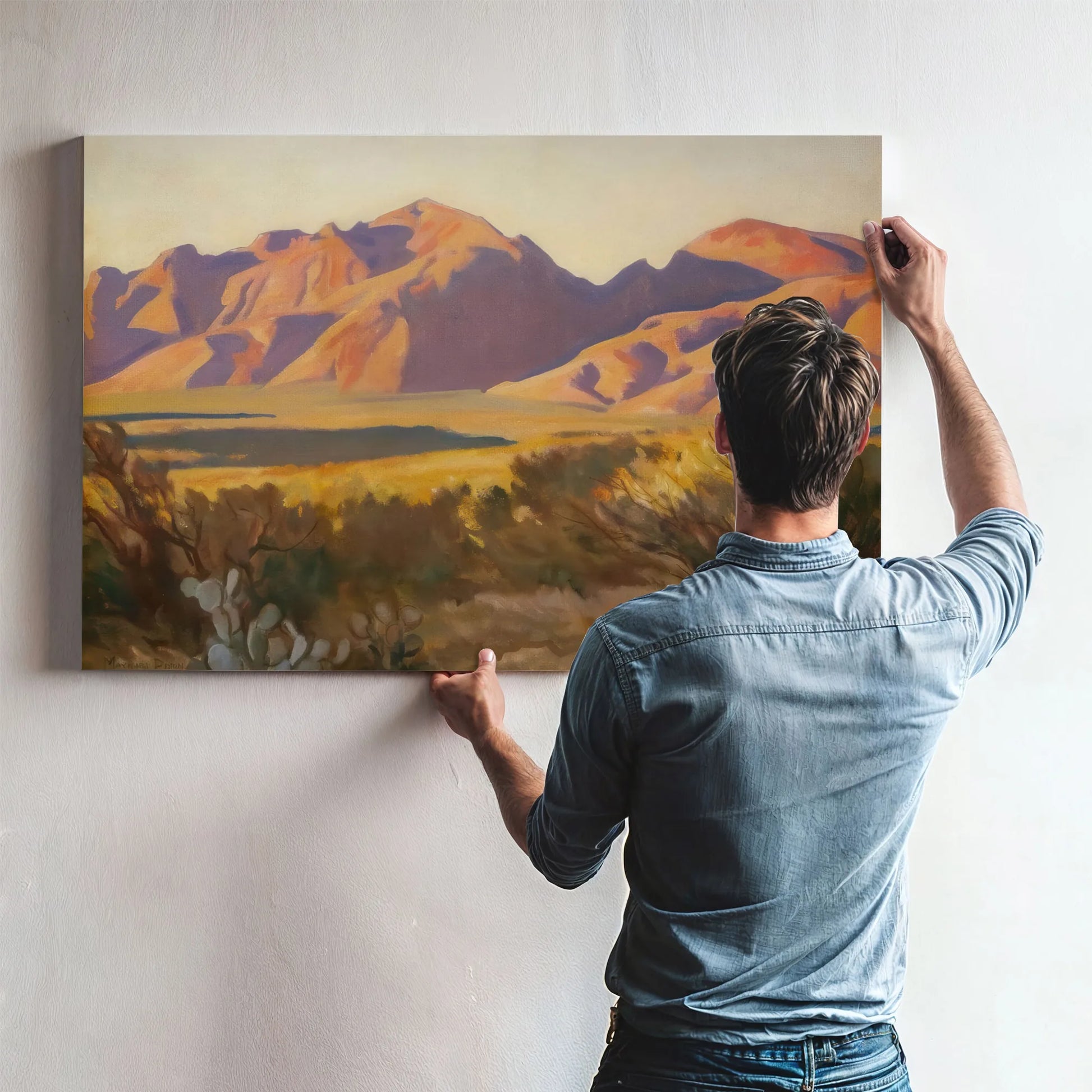 Late Light On The Catalinas By Maynard Dixon Fine Art Print
