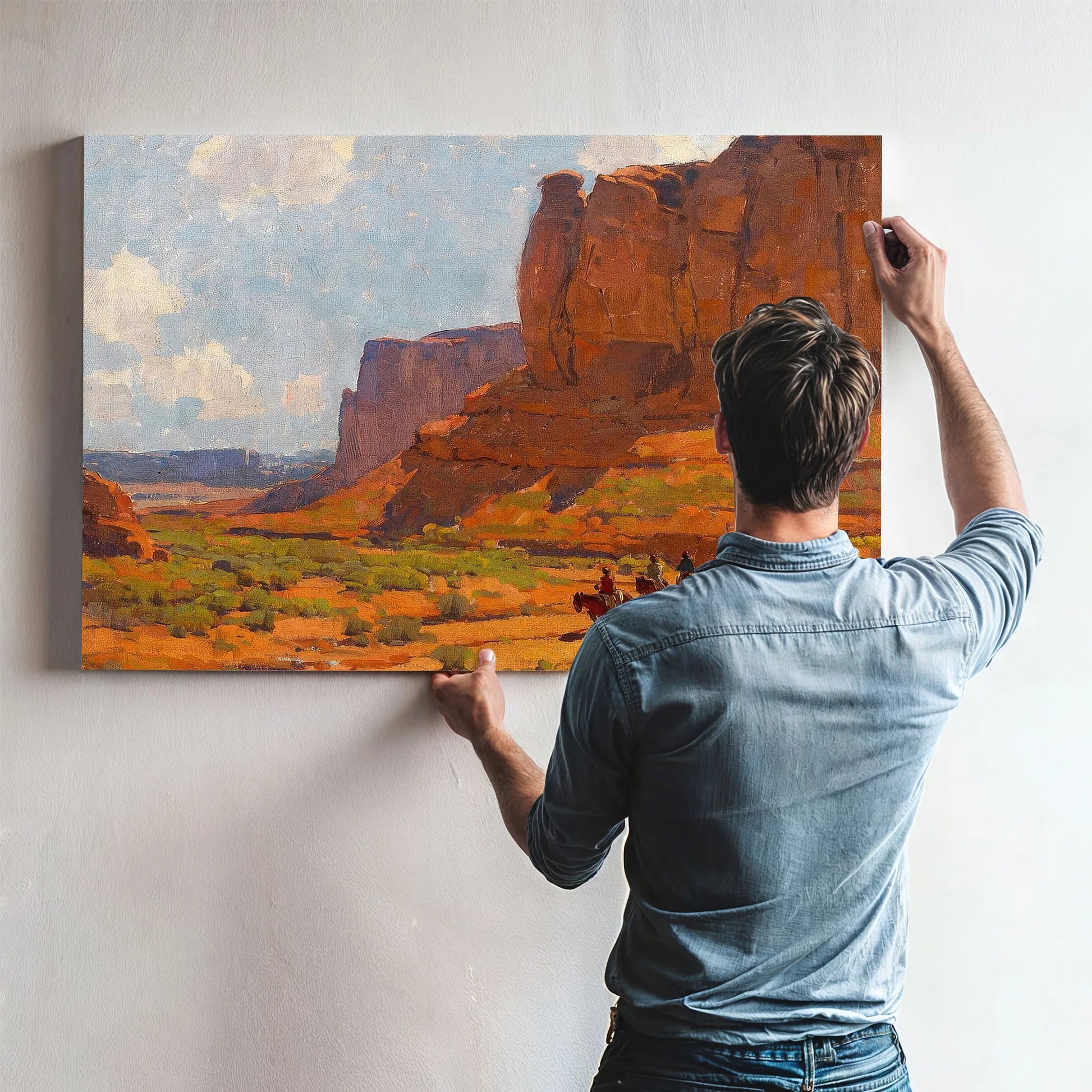 Monument Valley, Riverbed By Edgar Payne Fine Art Print