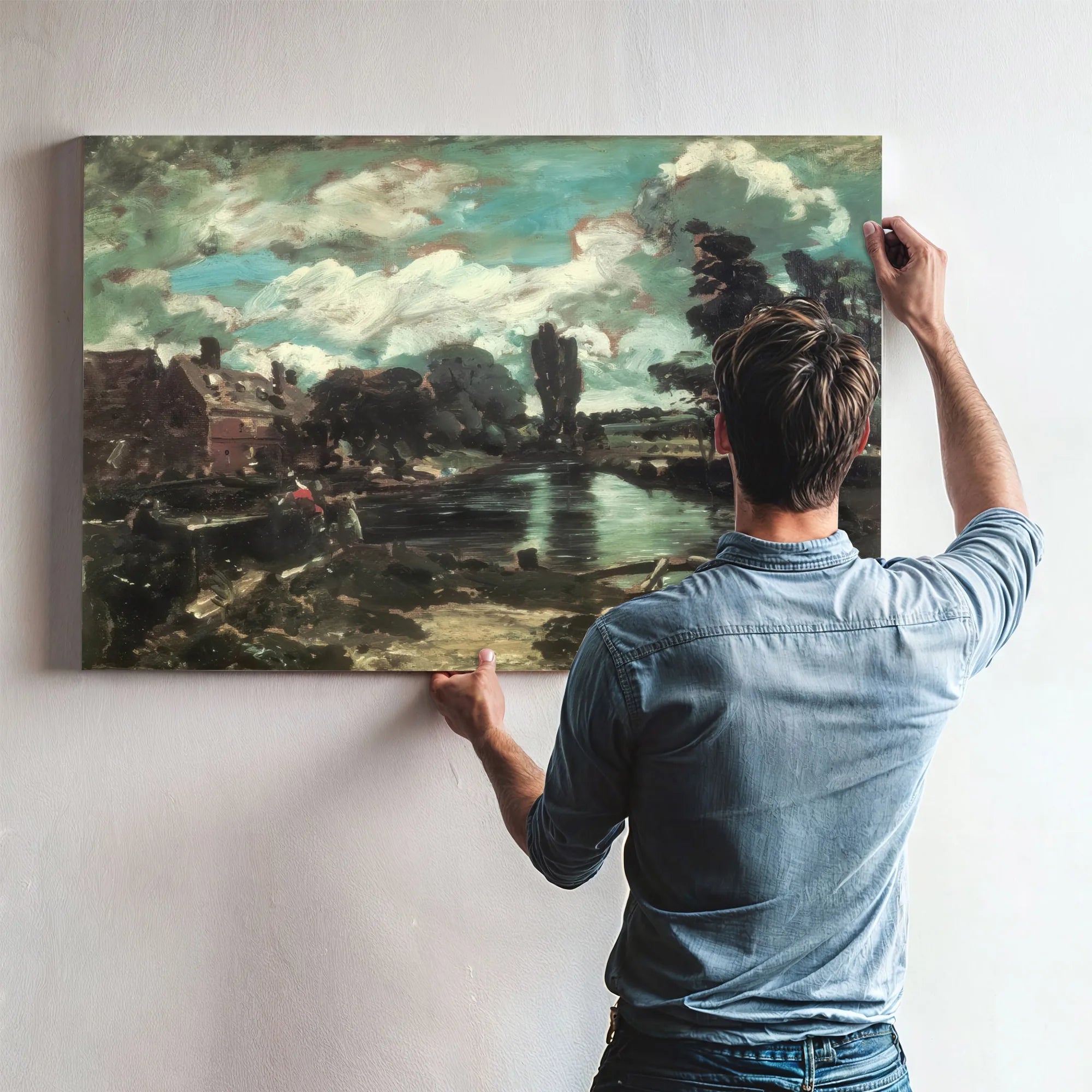 Flatford Mill From The Lock By John Constable Fine Art Print