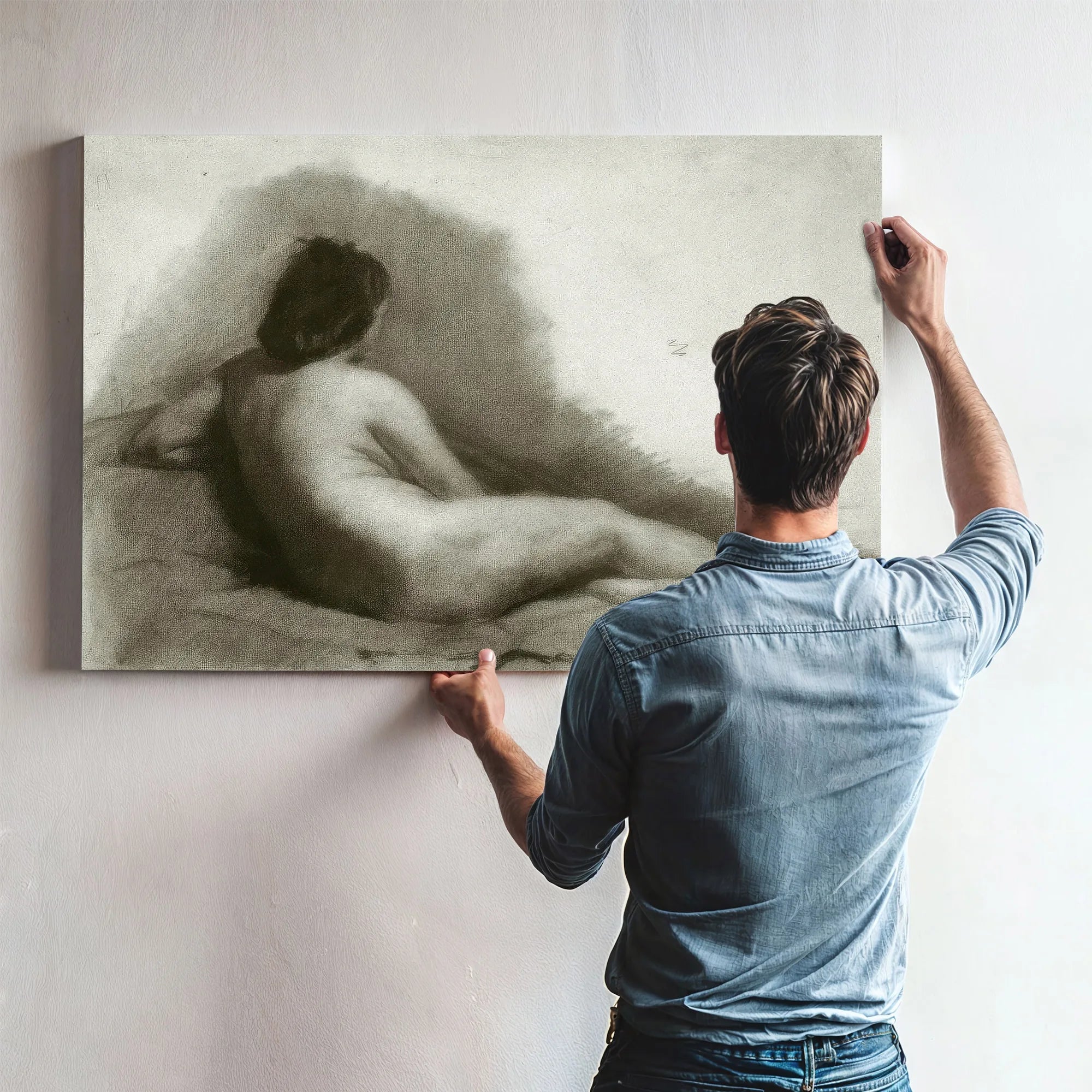 Study Of A Reclining Nude Woman By Thomas Eakins Fine Art Print