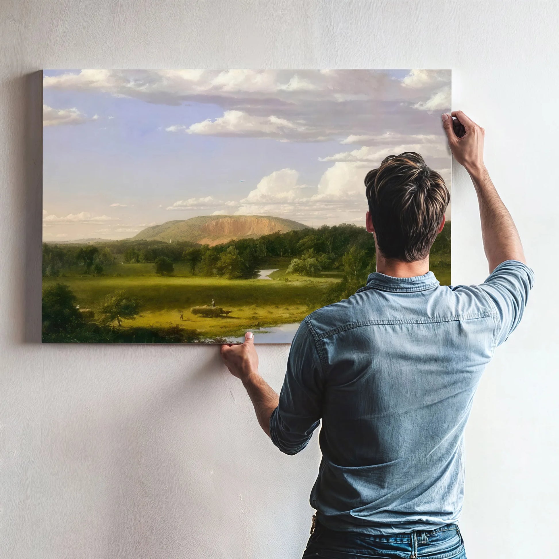 West Rock New Haven By Frederic Edwin Church Fine Art Print