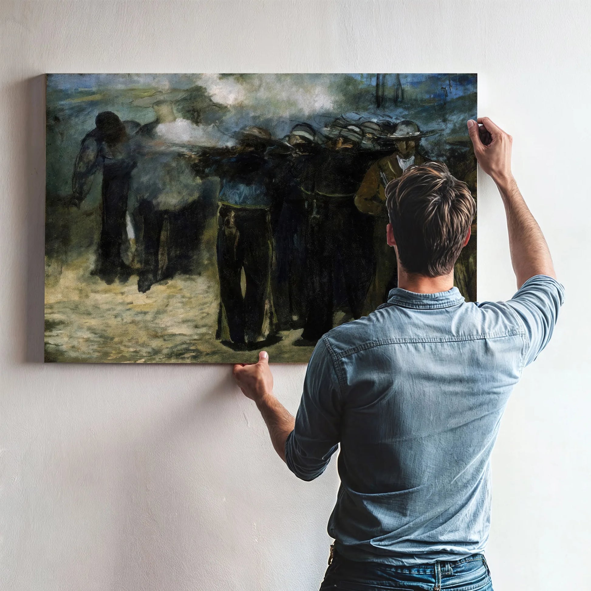 The Execution Of Emperor Maximilian 1867 Oil On Canvas 1959X2597Mm Museum Of Fine Arts Boston By Edouard Manet Fine Art Print