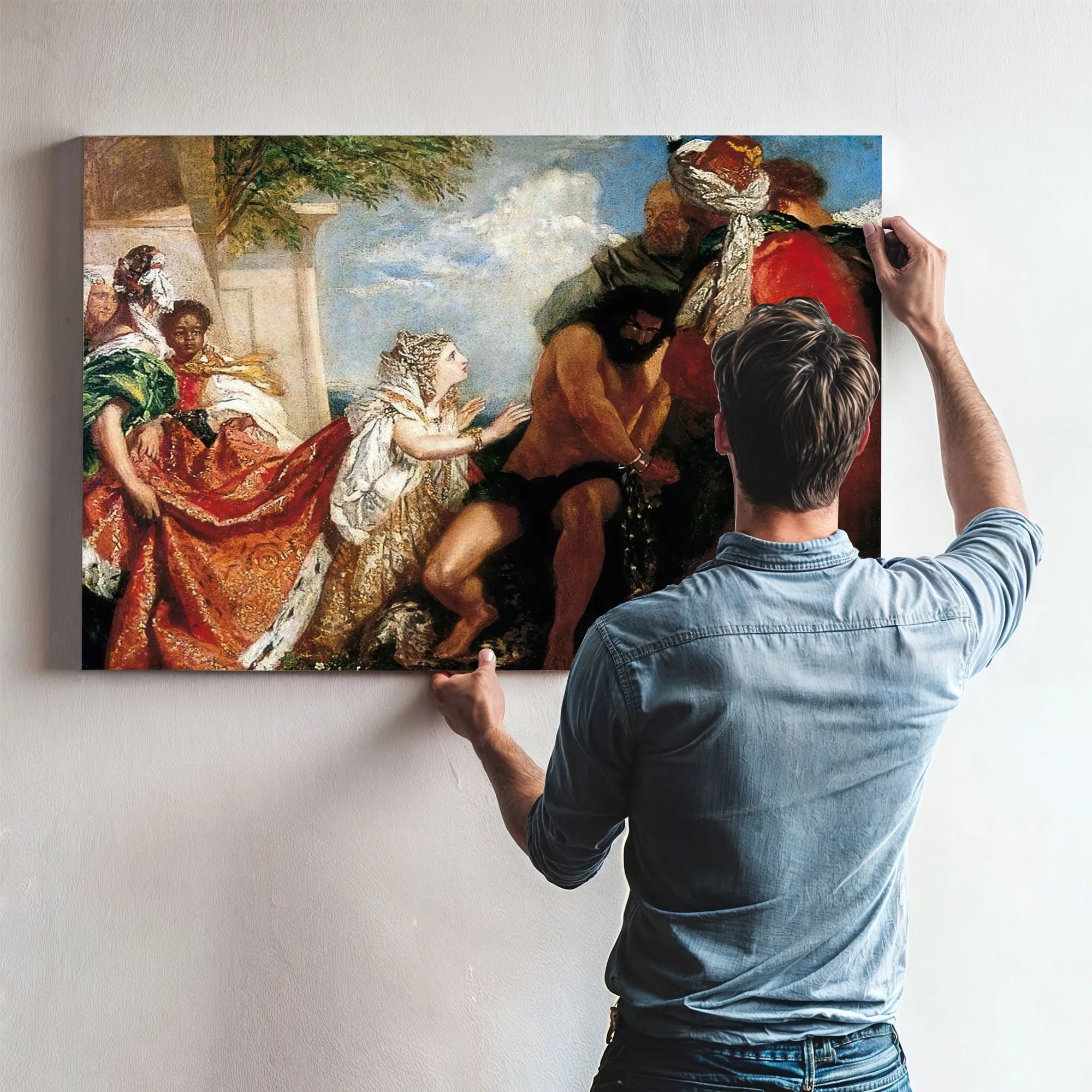 Delilah Before The Blinded Samson By William Etty Fine Art Print