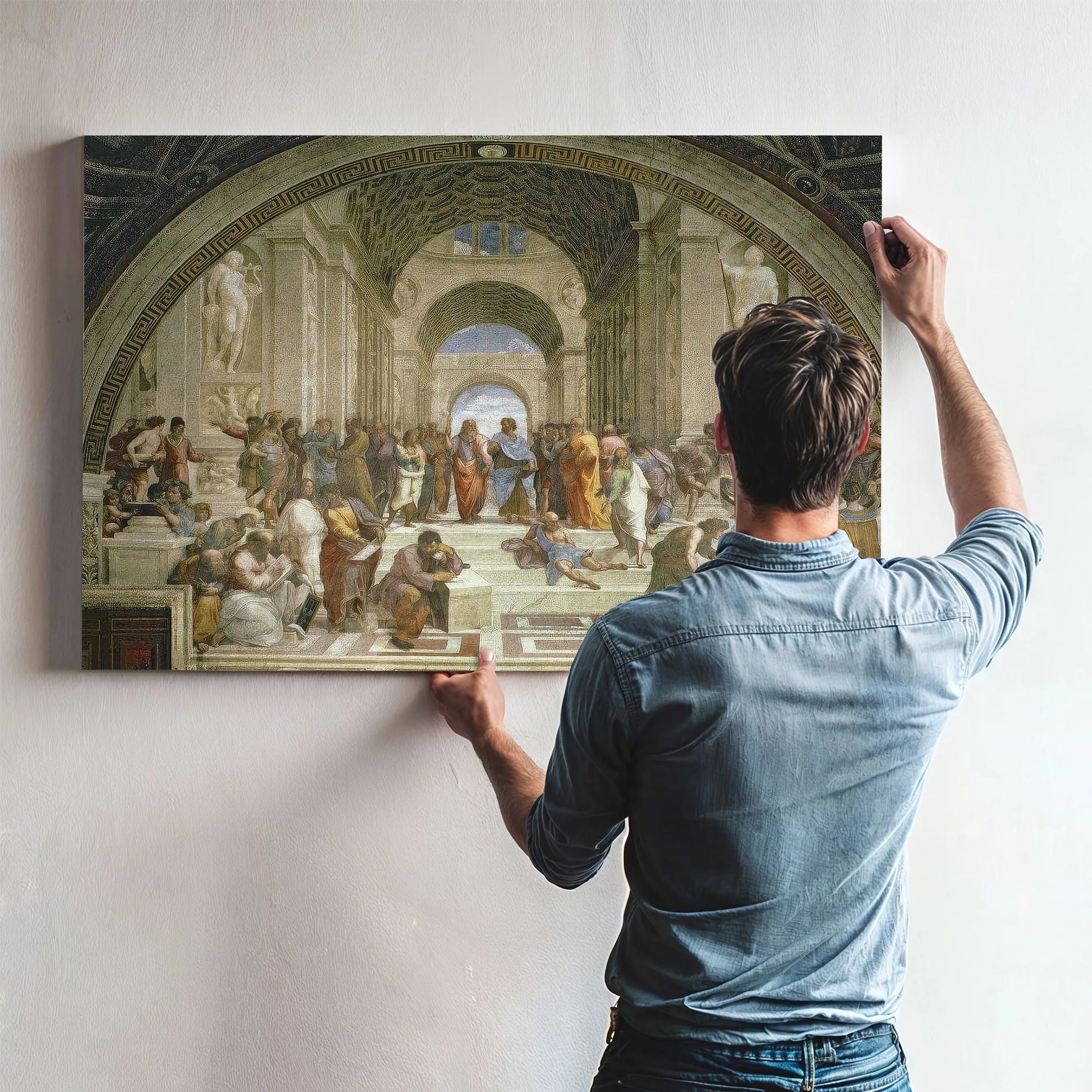 School Of Athens From The Stanza Della Segnatura By Raphael Fine Art Print