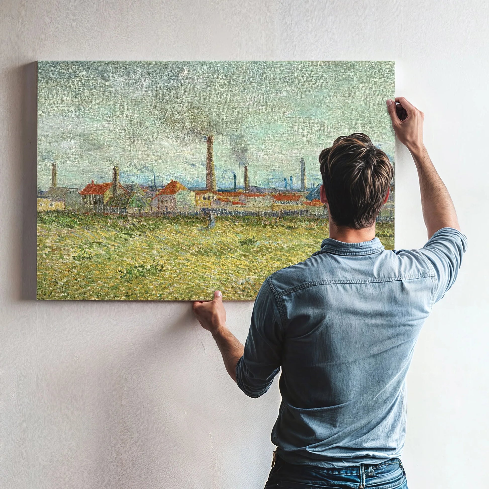 Factories At Clichy By Vincent Van Gogh Fine Art Print