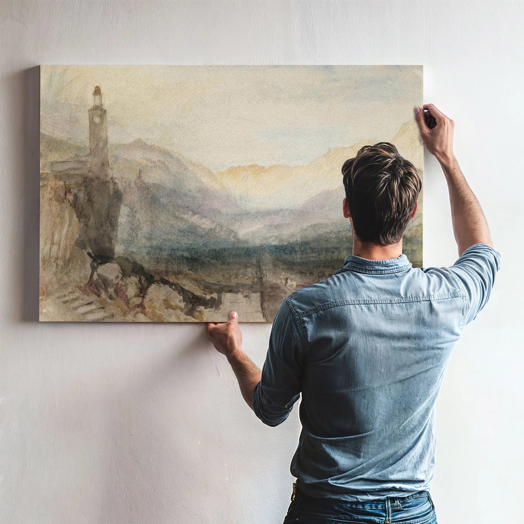 The Pass Of The Splugen Sample Study By Joseph Mallord William Turner Fine Art Print