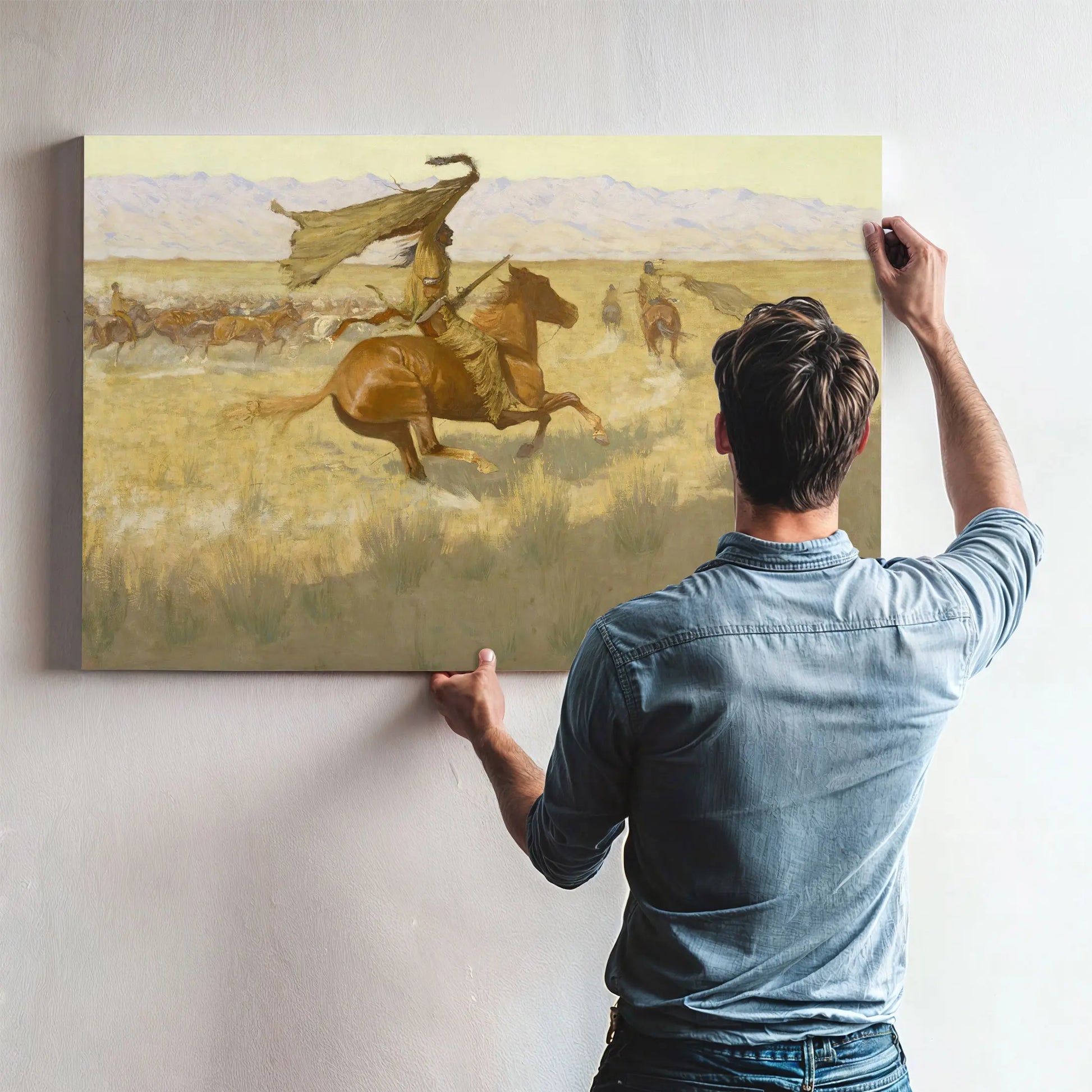 Change Of Ownership The Stampede Horse Thieves by Frederic Remington