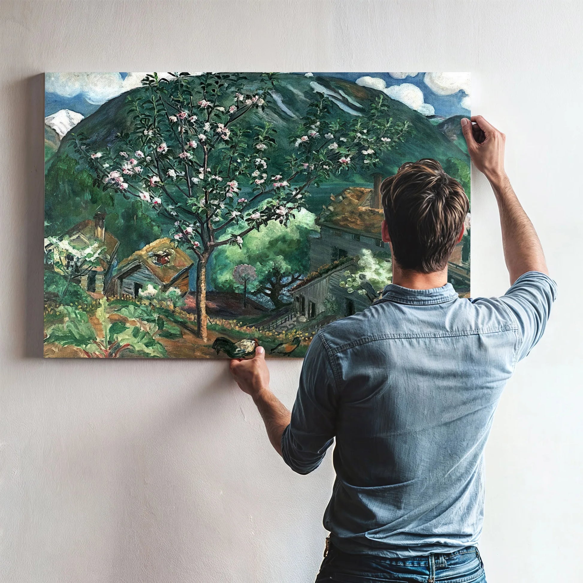 Apple Tree In Blossom By Nicolai Astrup Fine Art Print