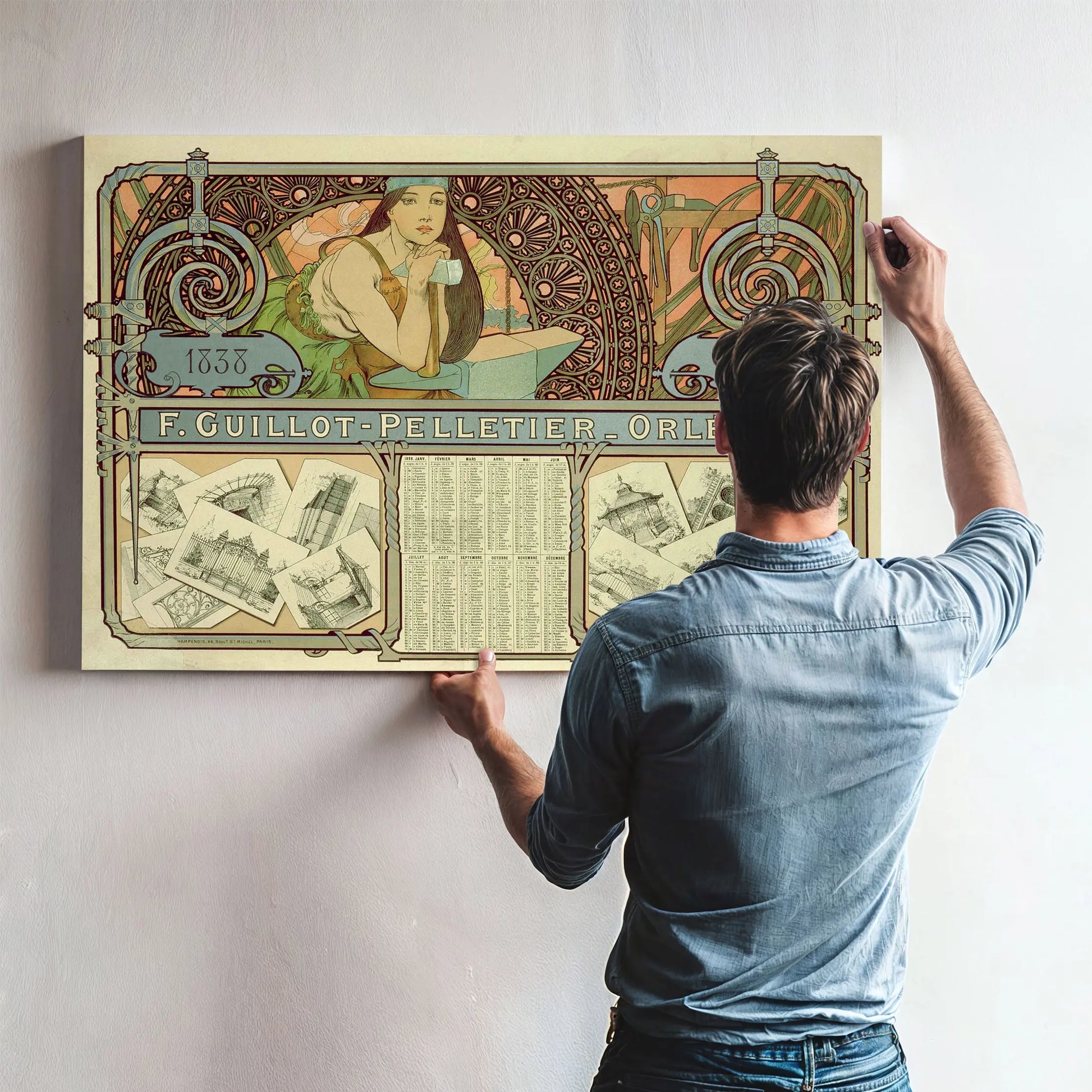 F Guillot Pelletier Orleans 18381898 by Alphonse Mucha