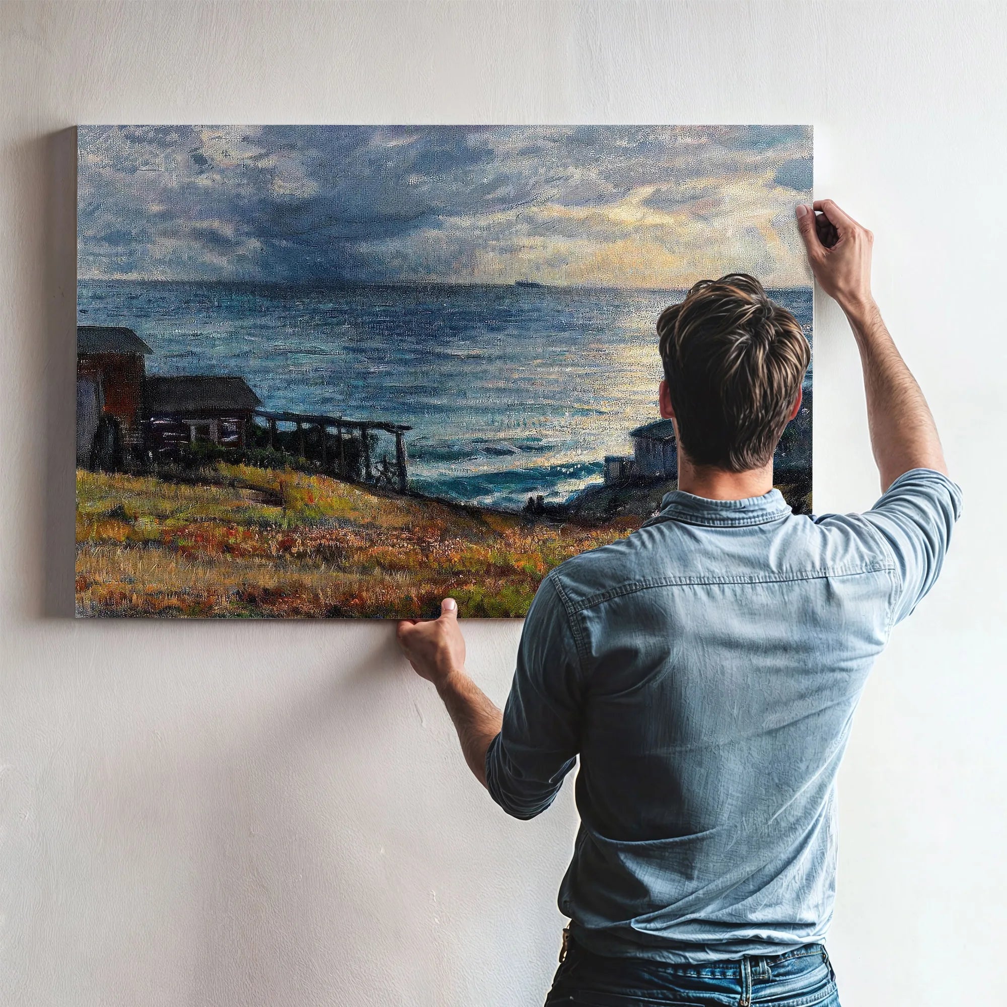 Laguna Coastal Scene By Joseph Kleitsch Fine Art Print
