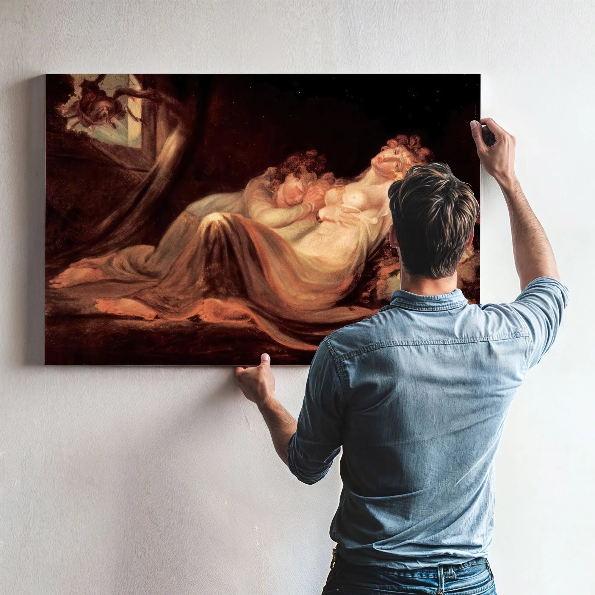 The Incubus Leaving Two Sleeping Women By Henry Fuseli Fine Art Print