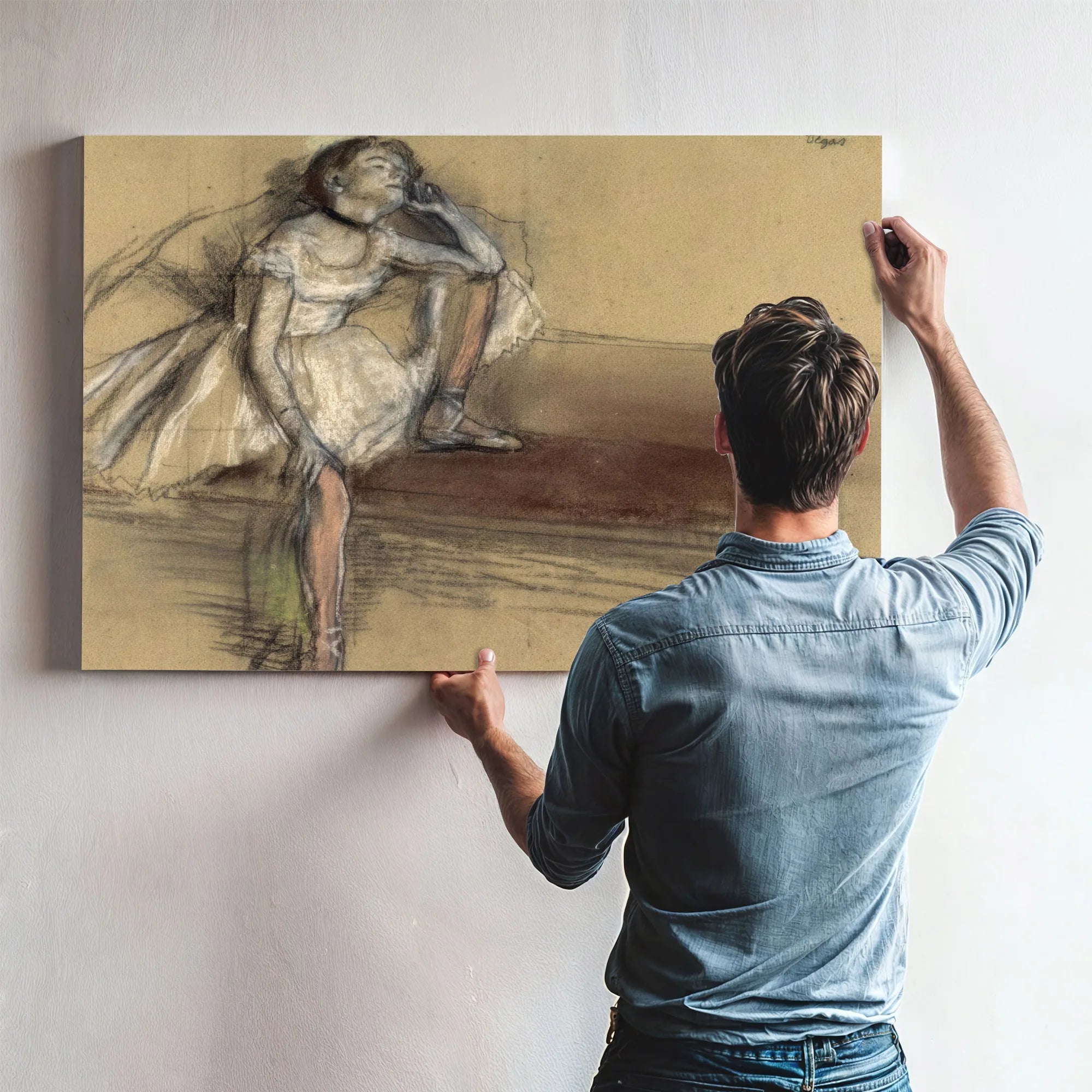 A. Coryphee Resting By Edgar Degas Fine Art Print