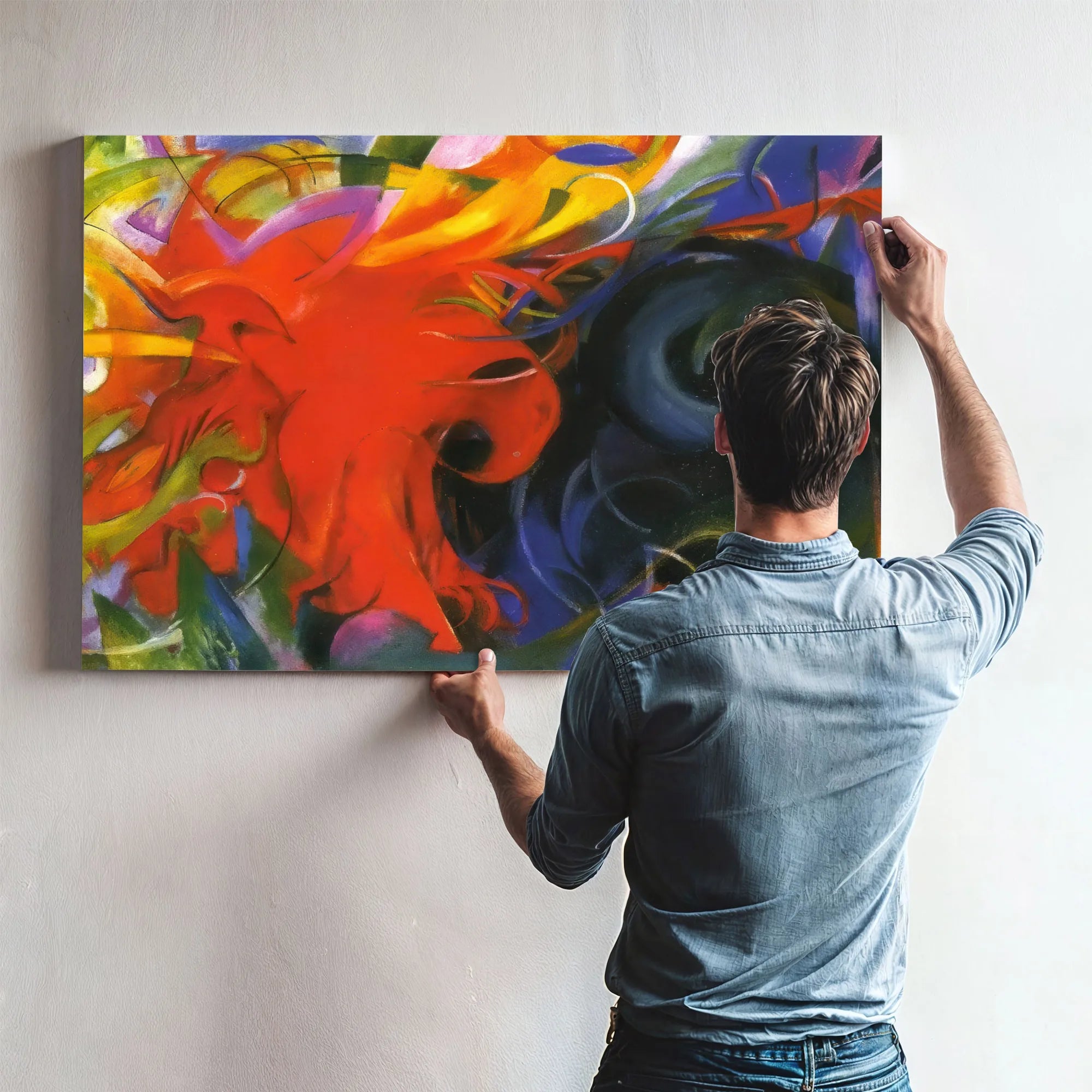 Fighting Forms By Franz Marc Fine Art Print