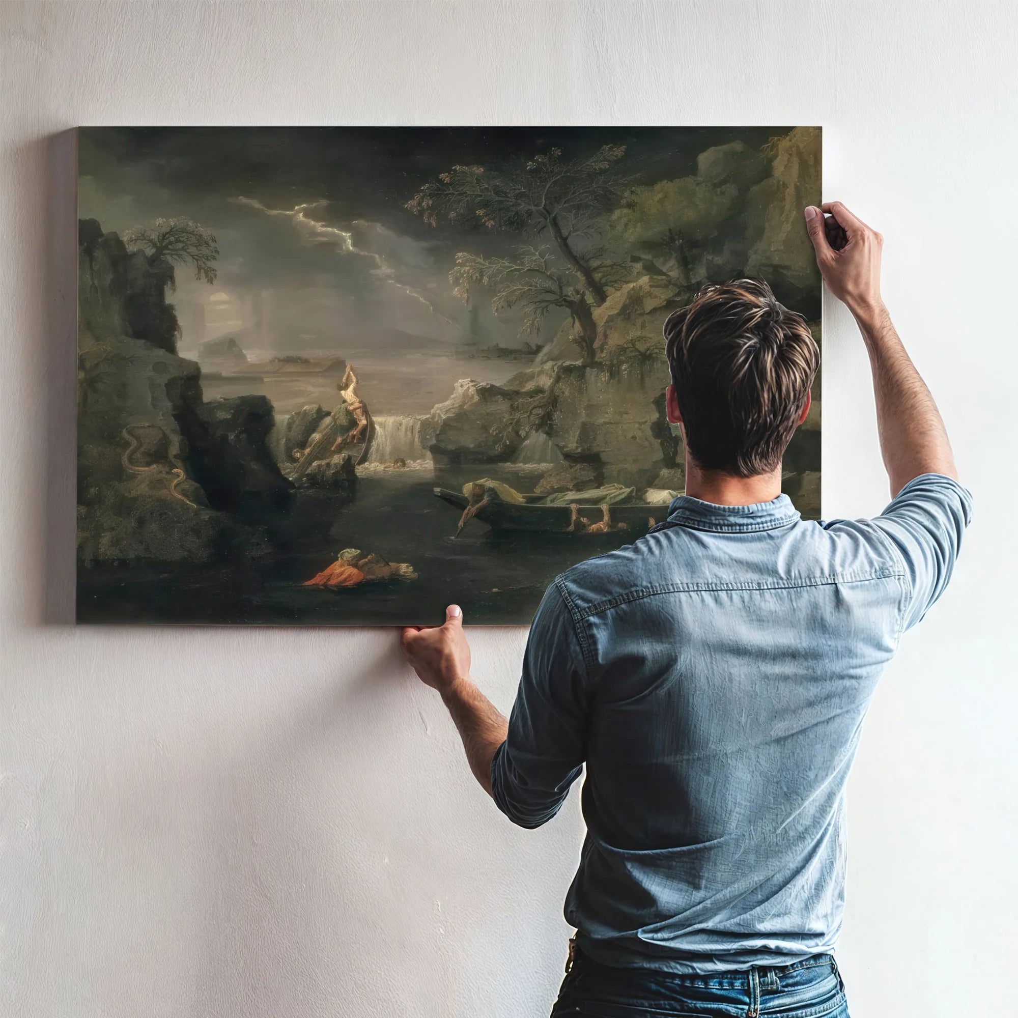 The Four Seasons Winter (The Deluge) By Nicholas Poussin Fine Art Print