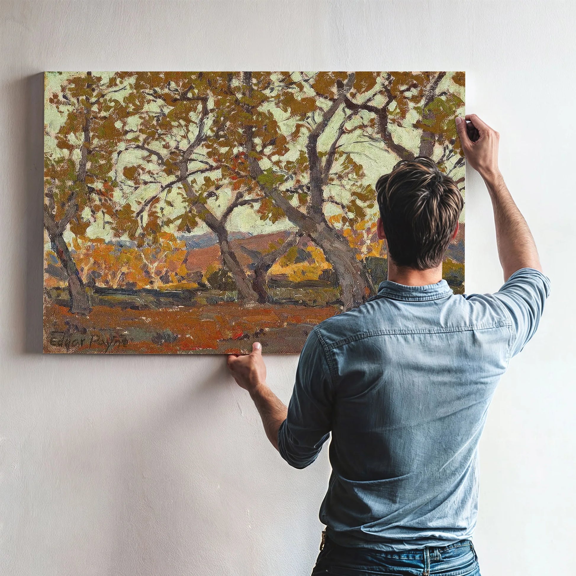 In The Canyon, Believed To Be Laguna Canyon By Edgar Payne Fine Art Print