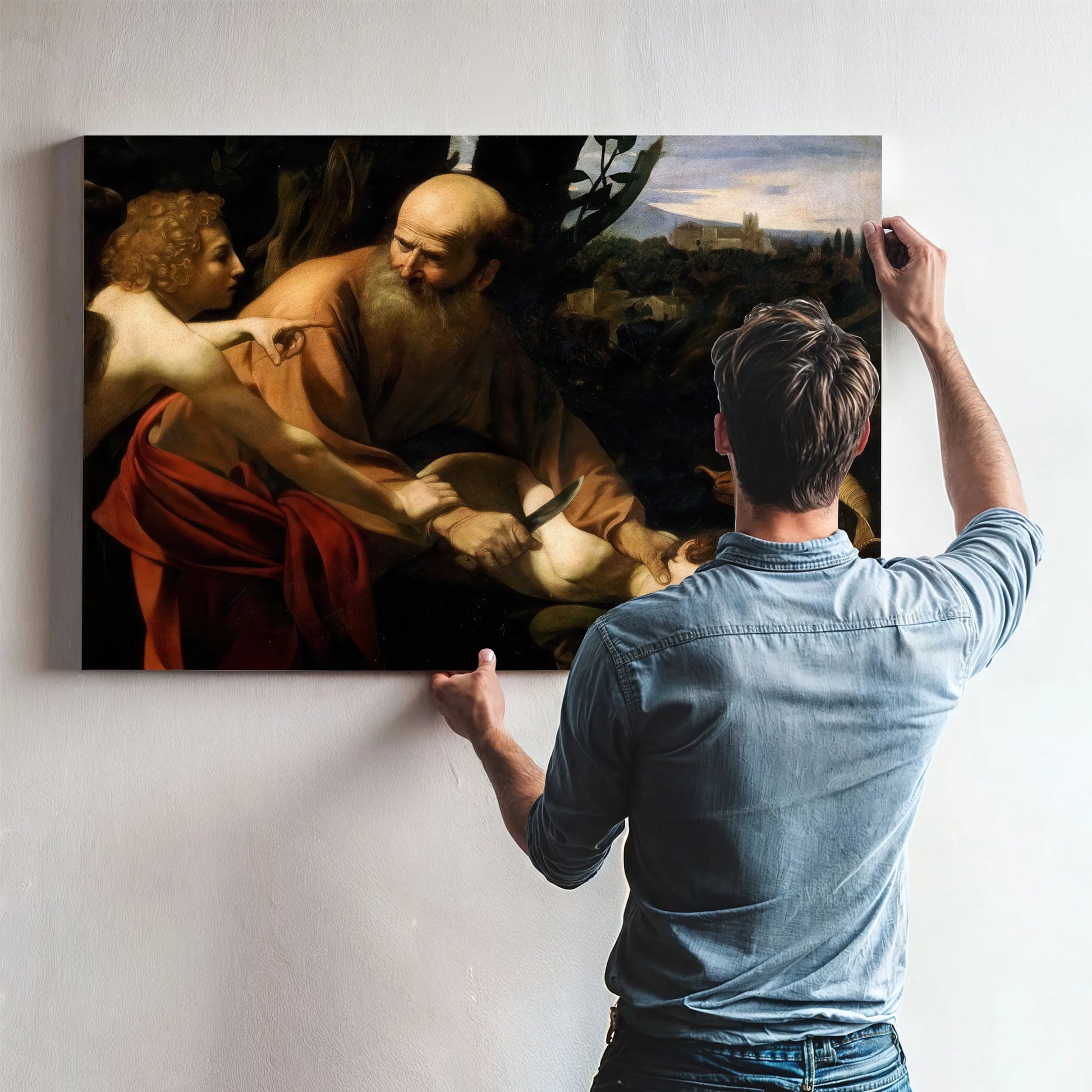The Sacrifice Of Isaac 1602 By Caravaggio Fine Art Print