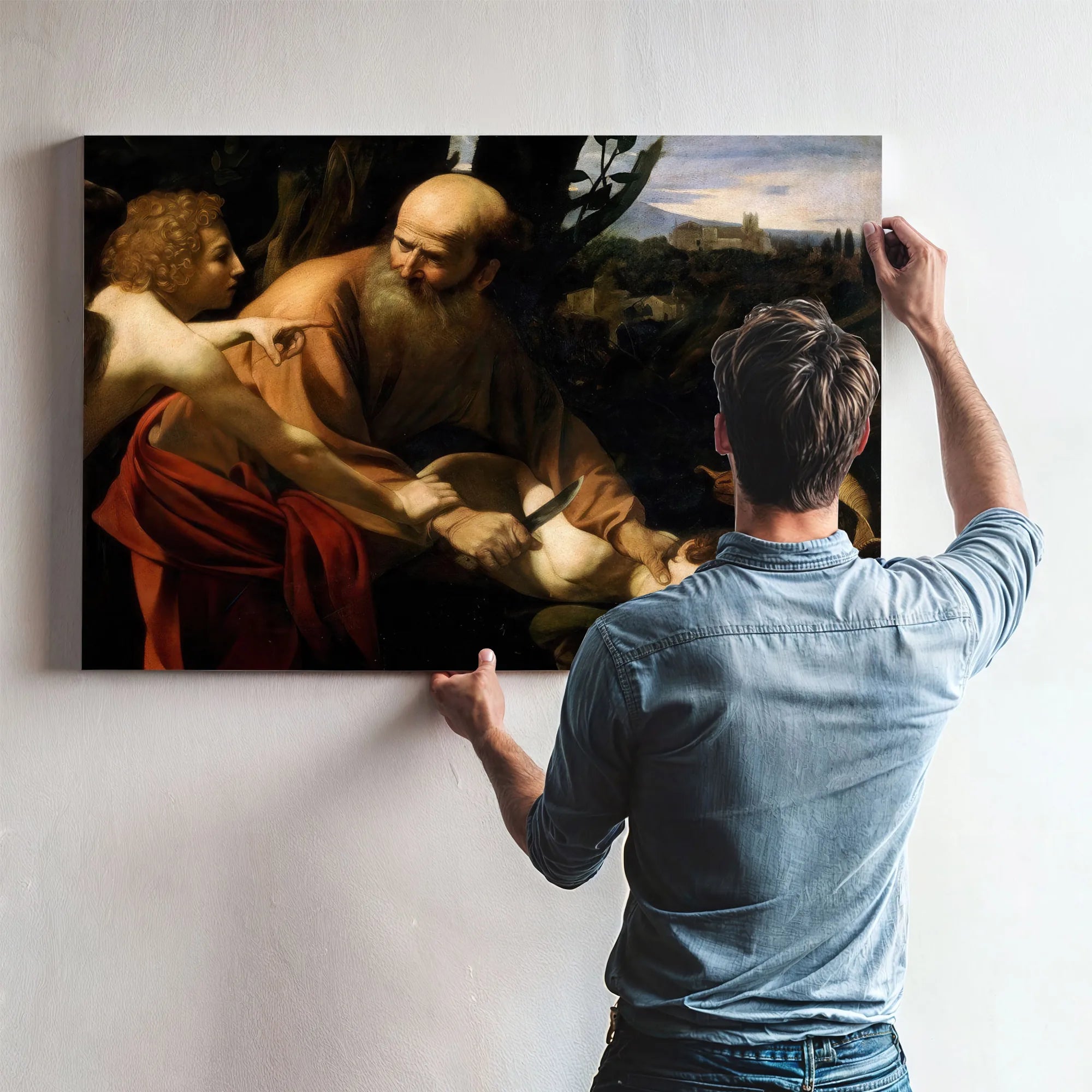 The Sacrifice Of Isaac 1602 By Caravaggio Fine Art Print