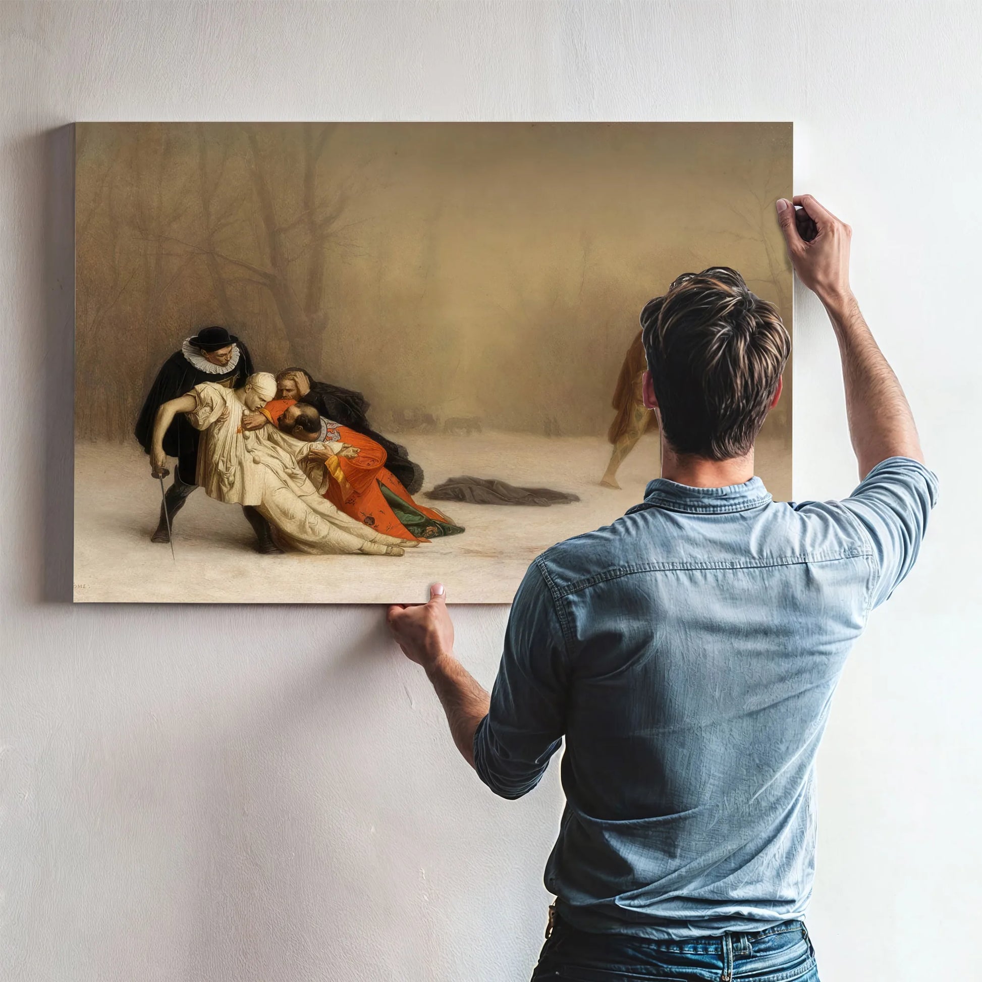 The Duel After The Masquerade By Jean Leon Gerome Fine Art Print