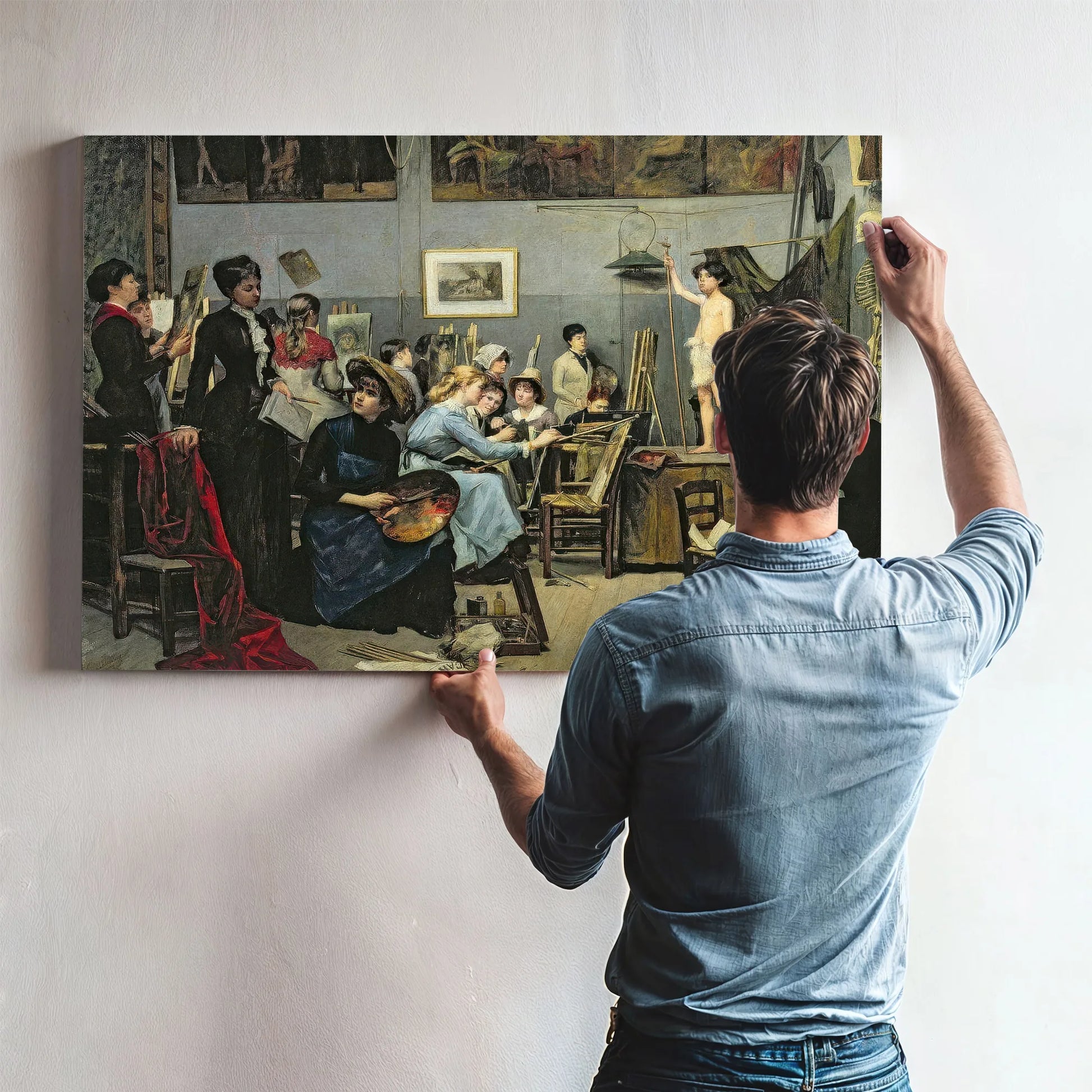 In The Studio 1881 By Marie Bashkirtseff Fine Art Print