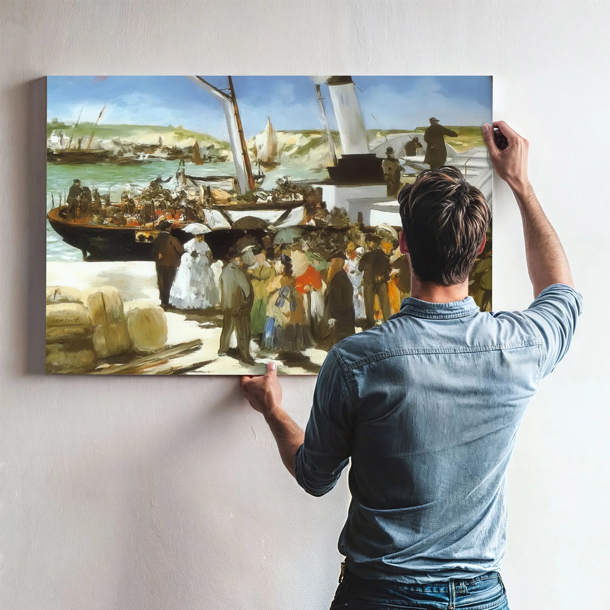 The Departure Of The Folkestone Boat By Edouard Manet Fine Art Print