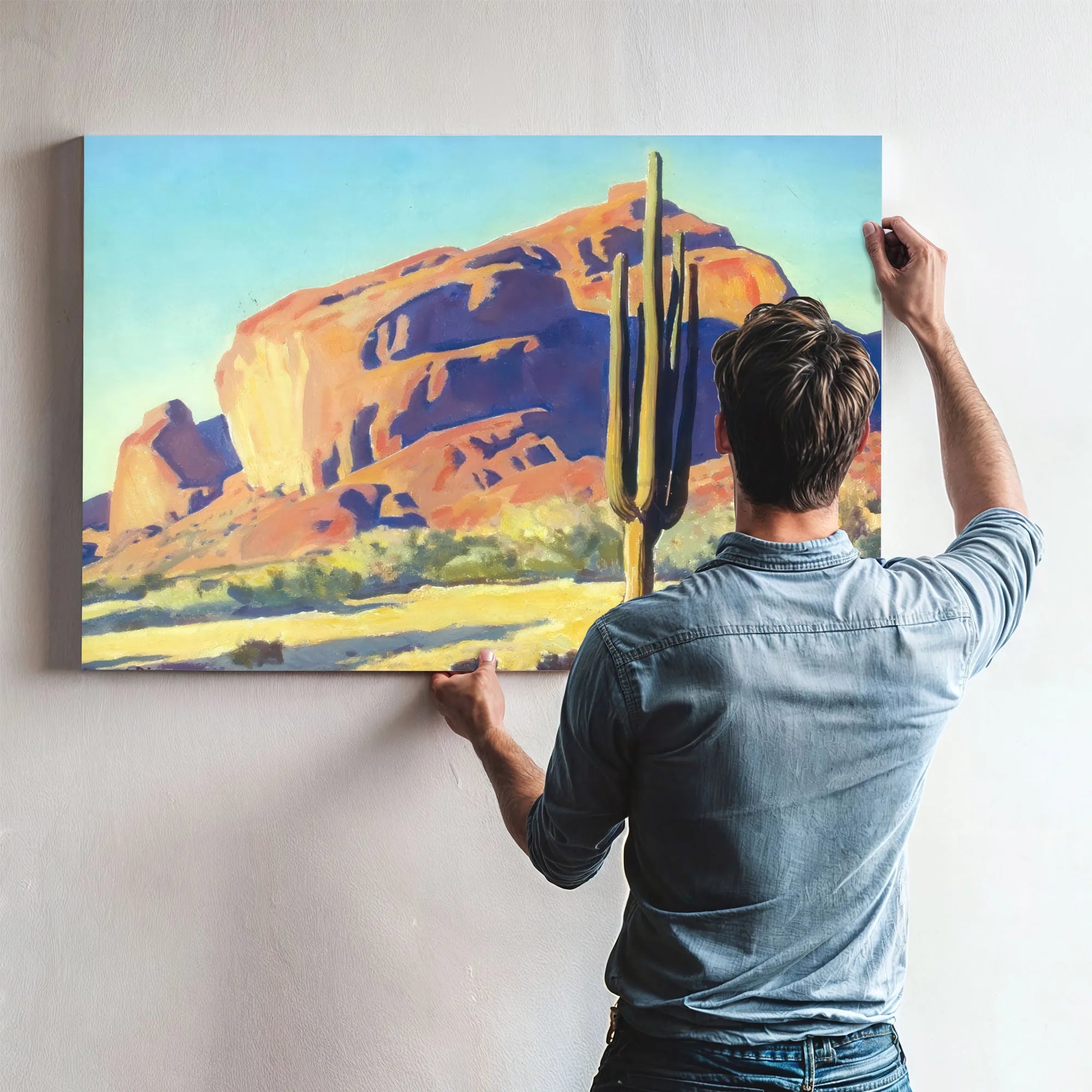 Red Rock Cactus By Maynard Dixon Fine Art Print
