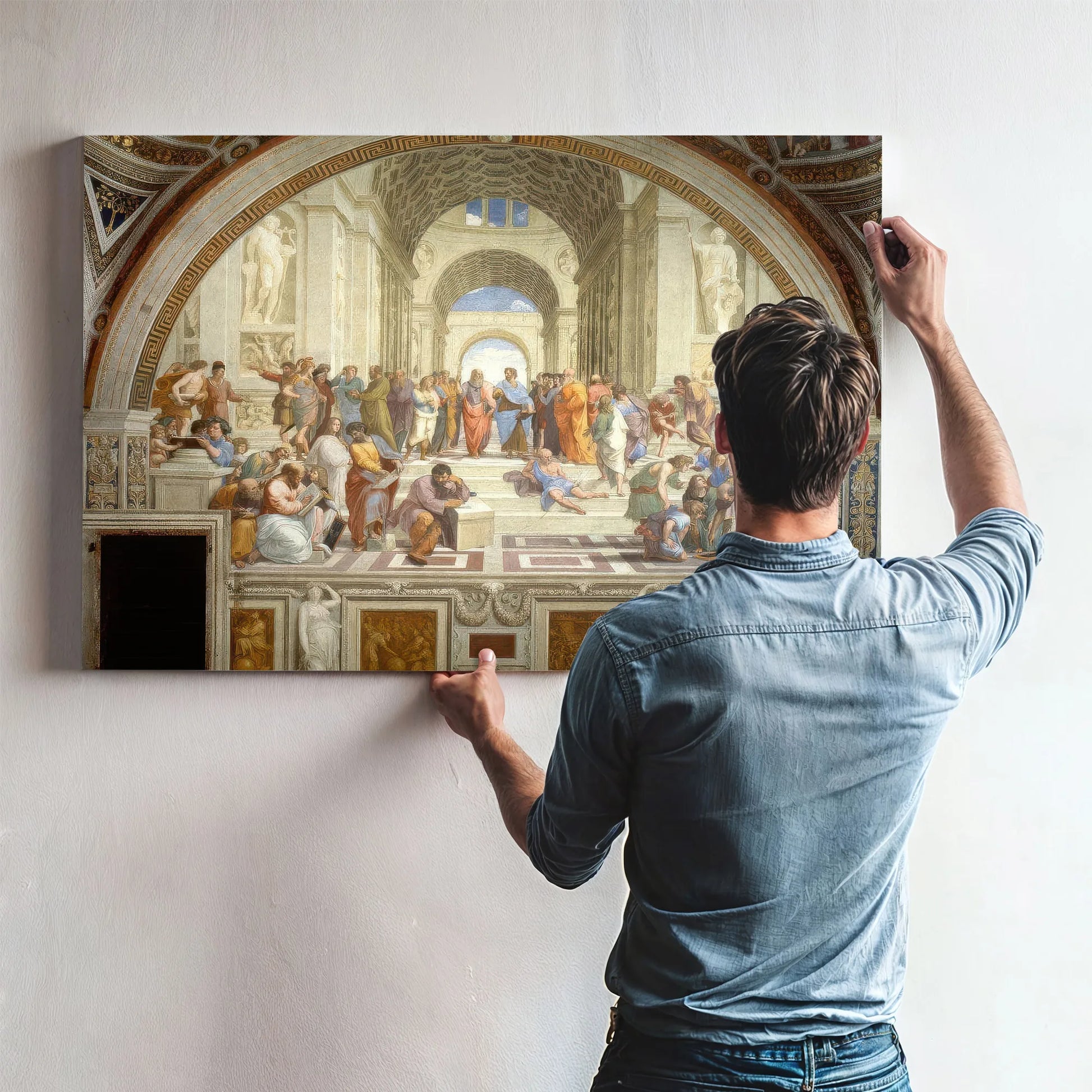 School Of Athens By Raphael Fine Art Print