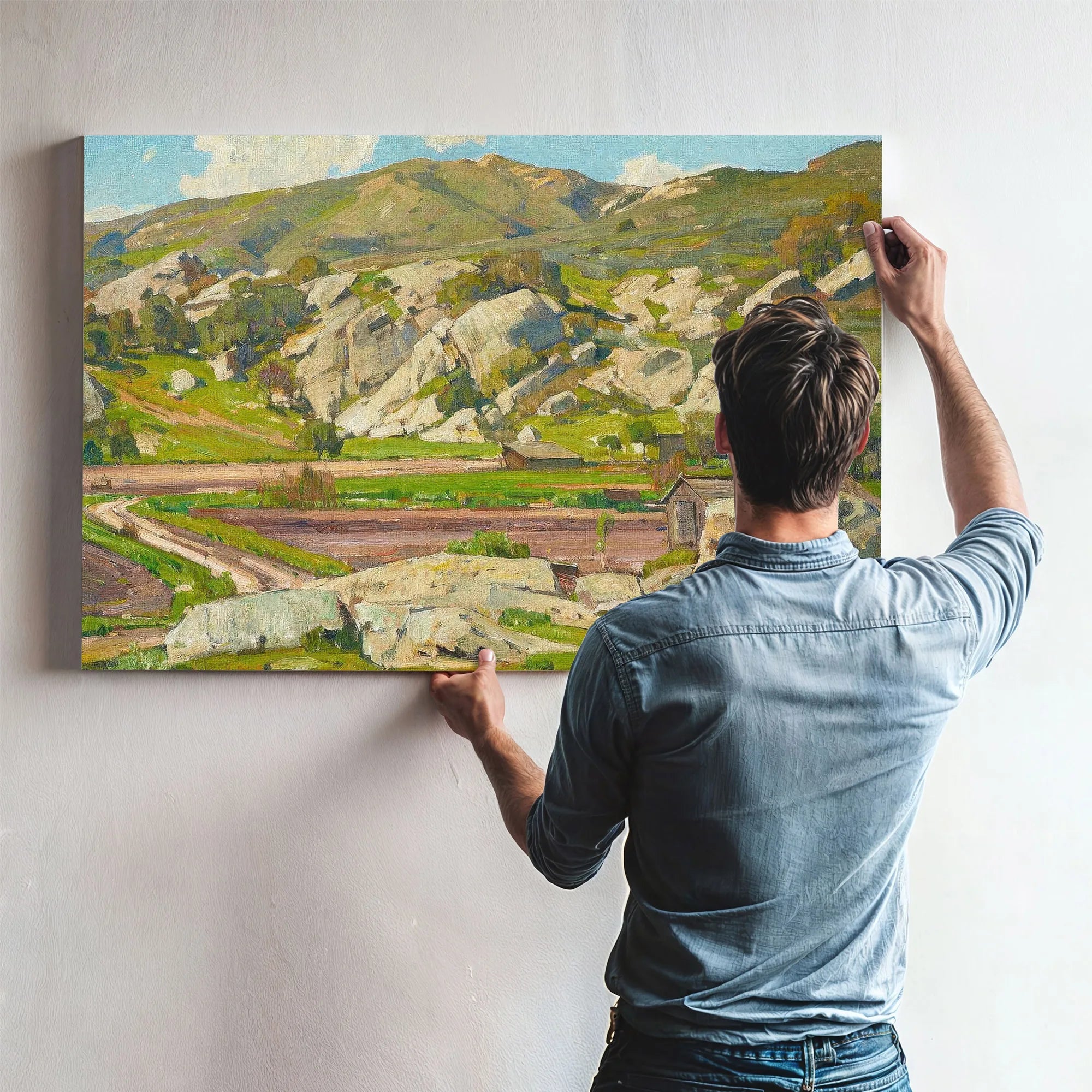Sermons In Stone By William Wendt Fine Art Print