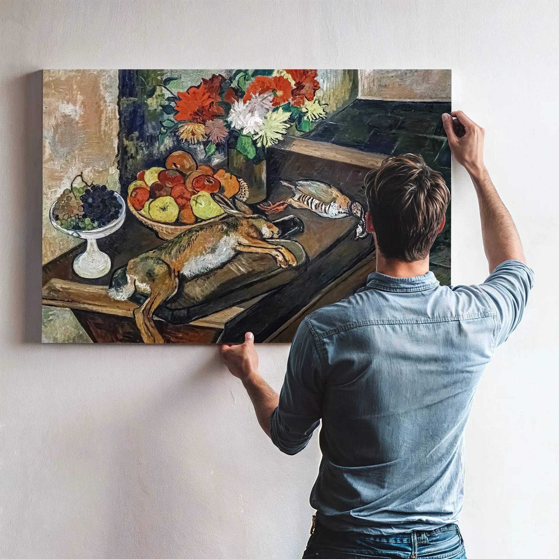 Nature Morte Au Lievre Et A La Perdrix 1930 by Suzanne Valadon