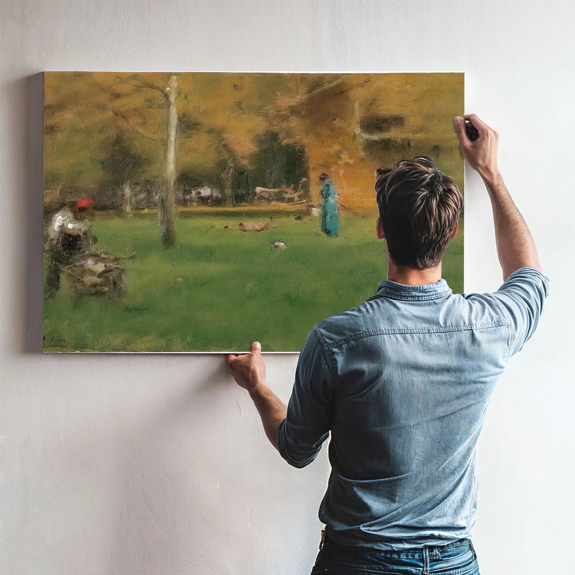 The Old Barn By George Inness Fine Art Print