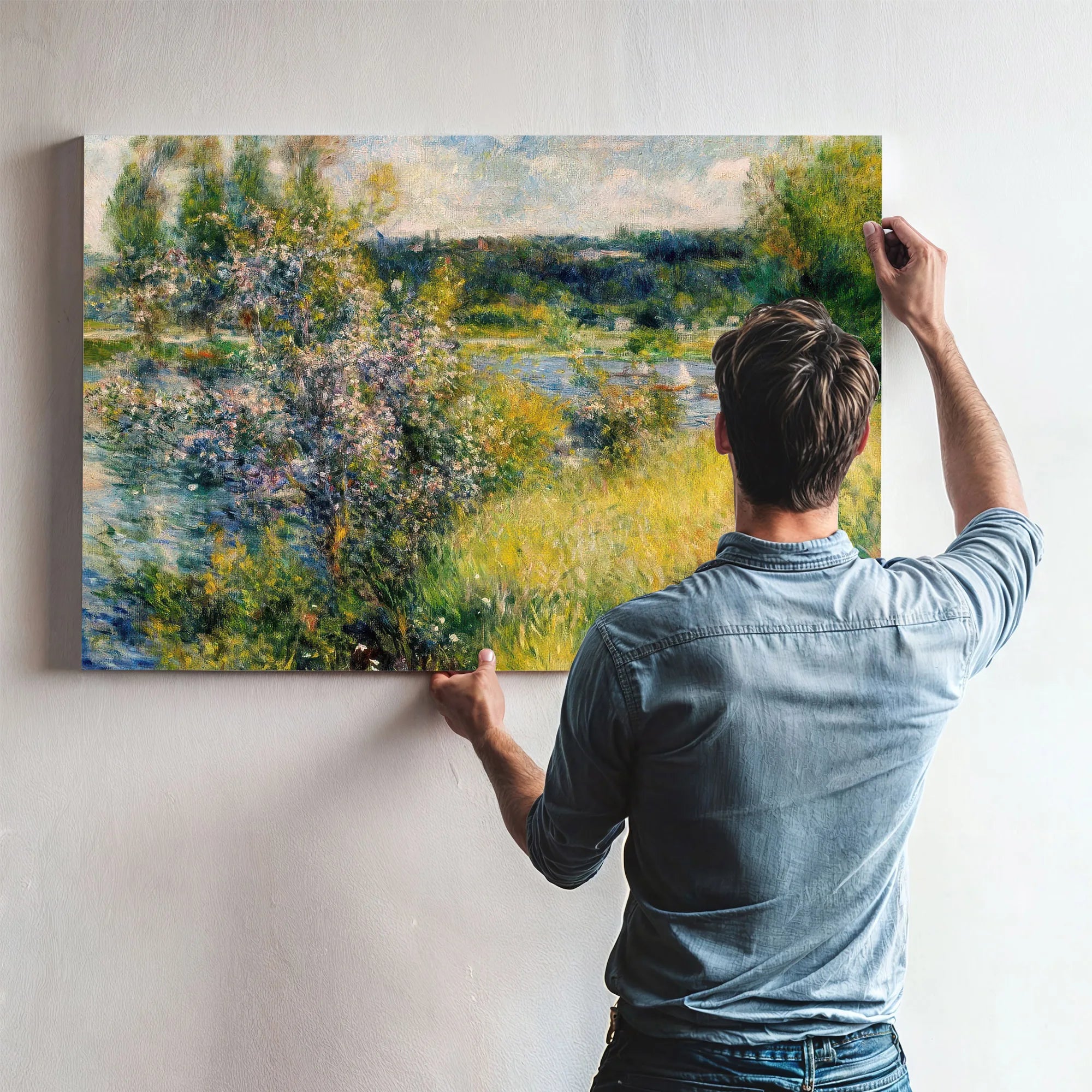 The Seine At Chatou By Pierre August Renoir Fine Art Print