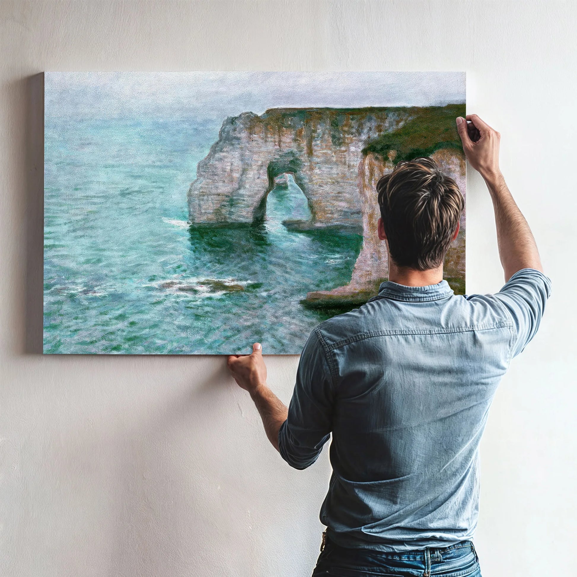 The Manne Porte At Etretat By Claude Monet Fine Art Print