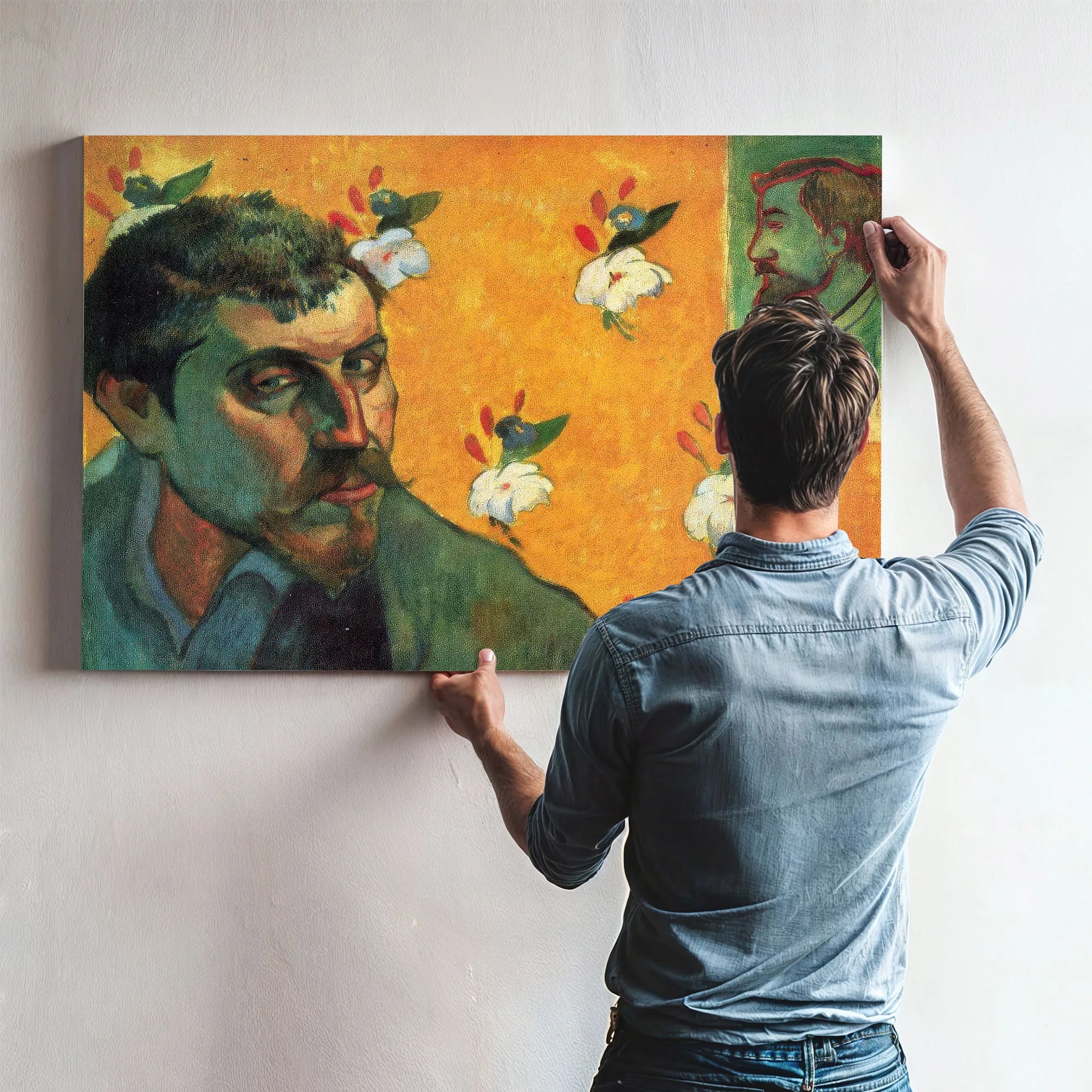 Self Portrait In The Role Of Jean Valjean 1888 45X55Cm Van Gogh Museum By Paul Gauguin Fine Art Print