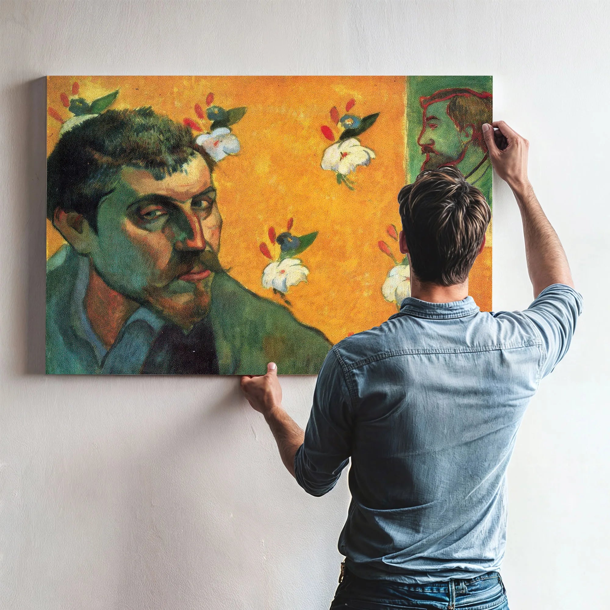 Self Portrait In The Role Of Jean Valjean 1888 45X55Cm Van Gogh Museum By Paul Gauguin Fine Art Print