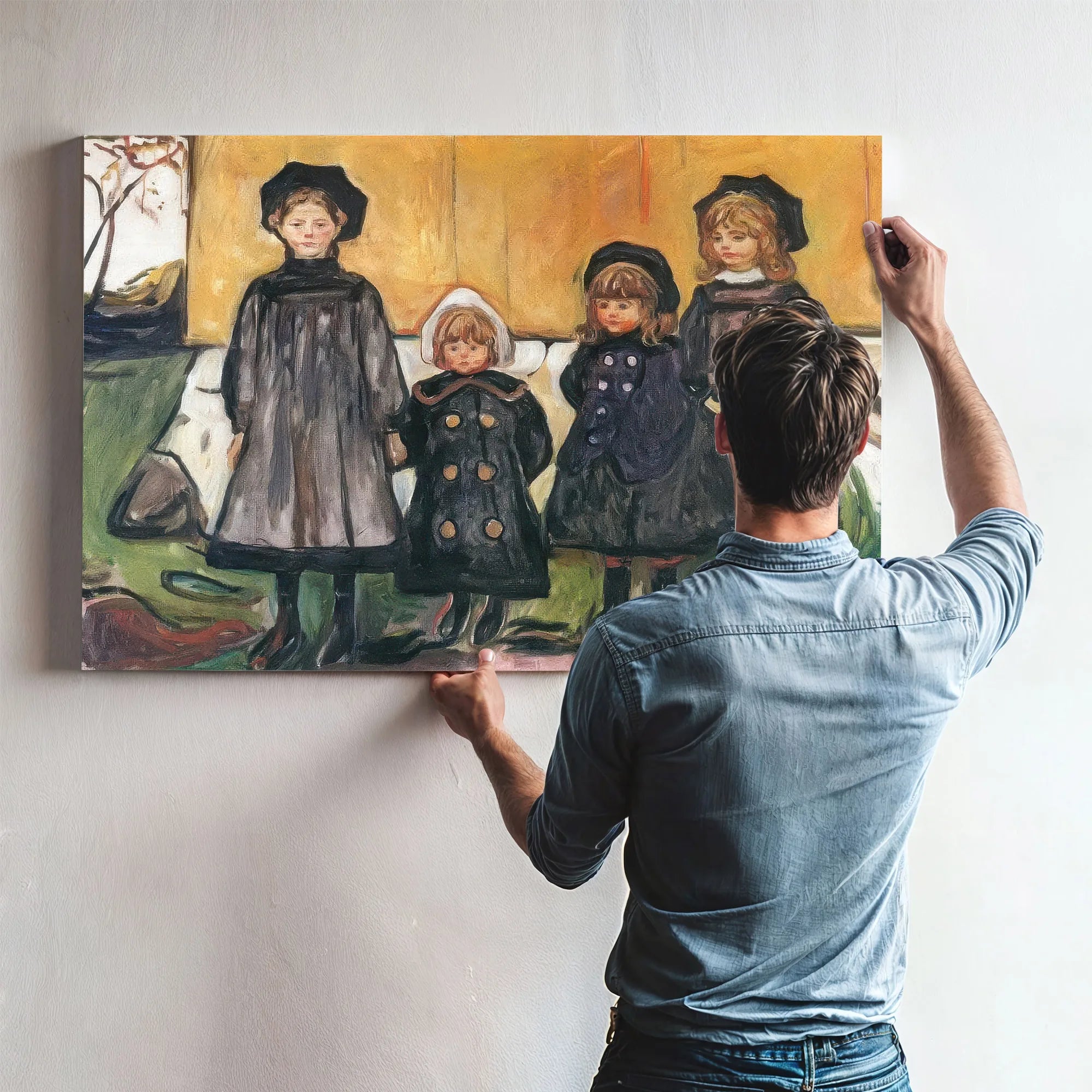 Four Girls At Asgardstrand 1902 By Edvard Munch Fine Art Print