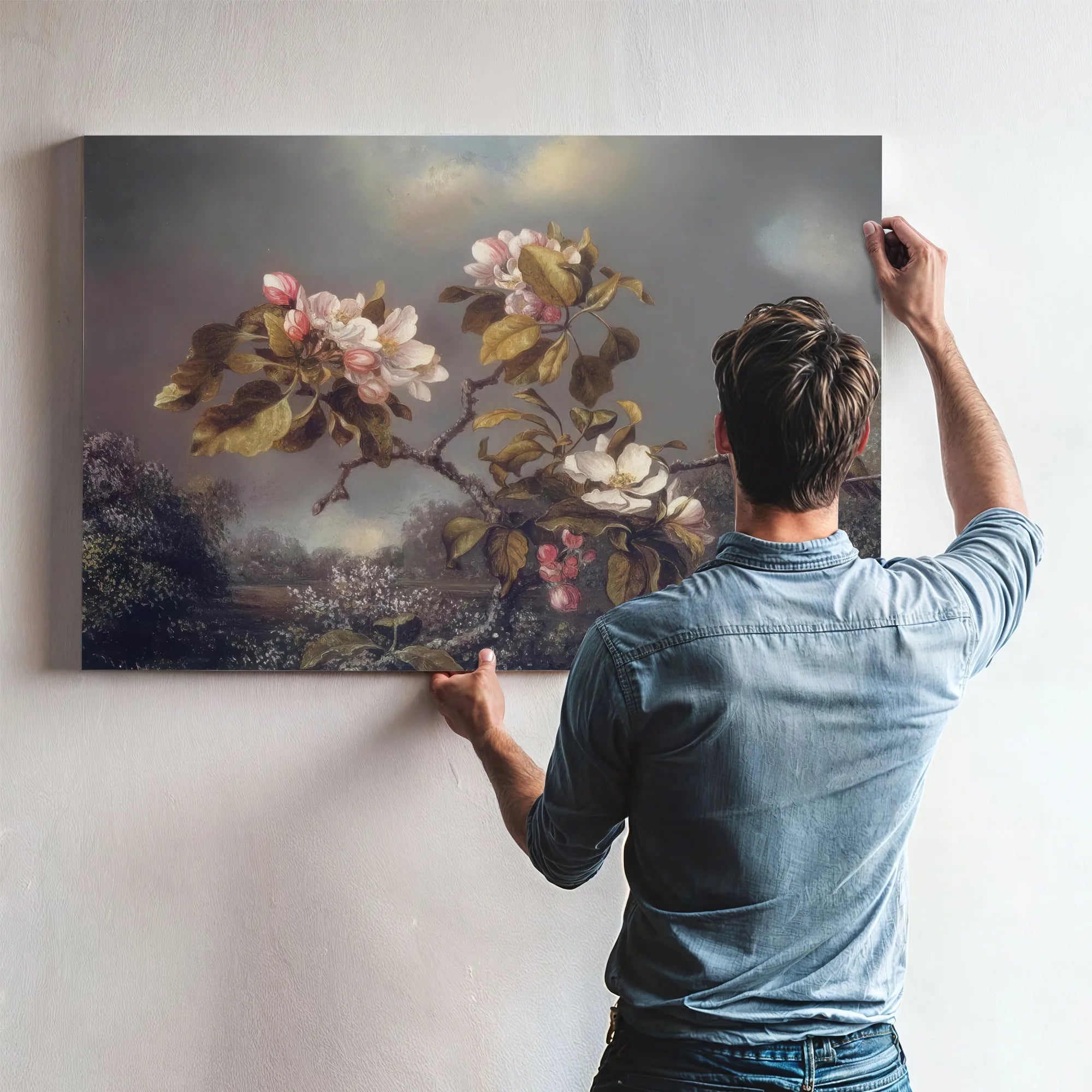 Apple Blossoms And Hummingbird By Martin Johnson Heade Fine Art Print