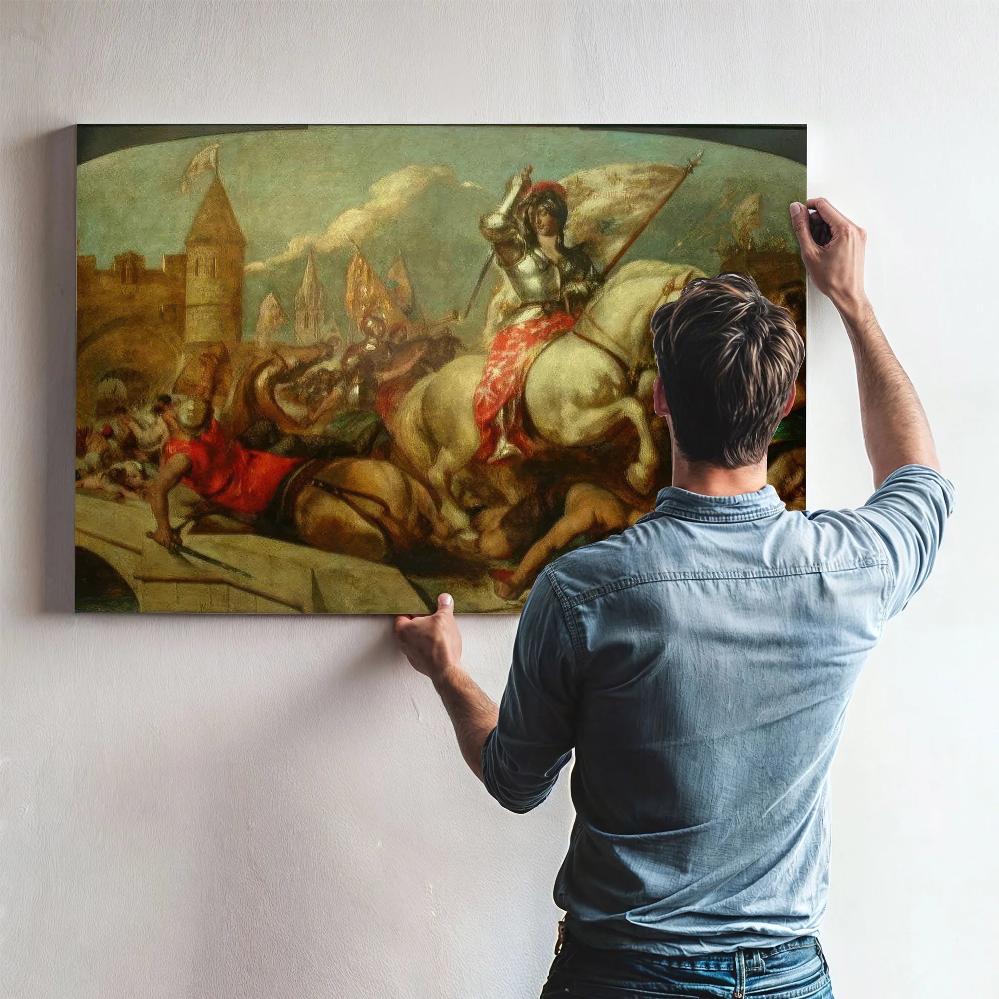 Jeanne D'arc Leaving Orleans By William Etty Fine Art Print