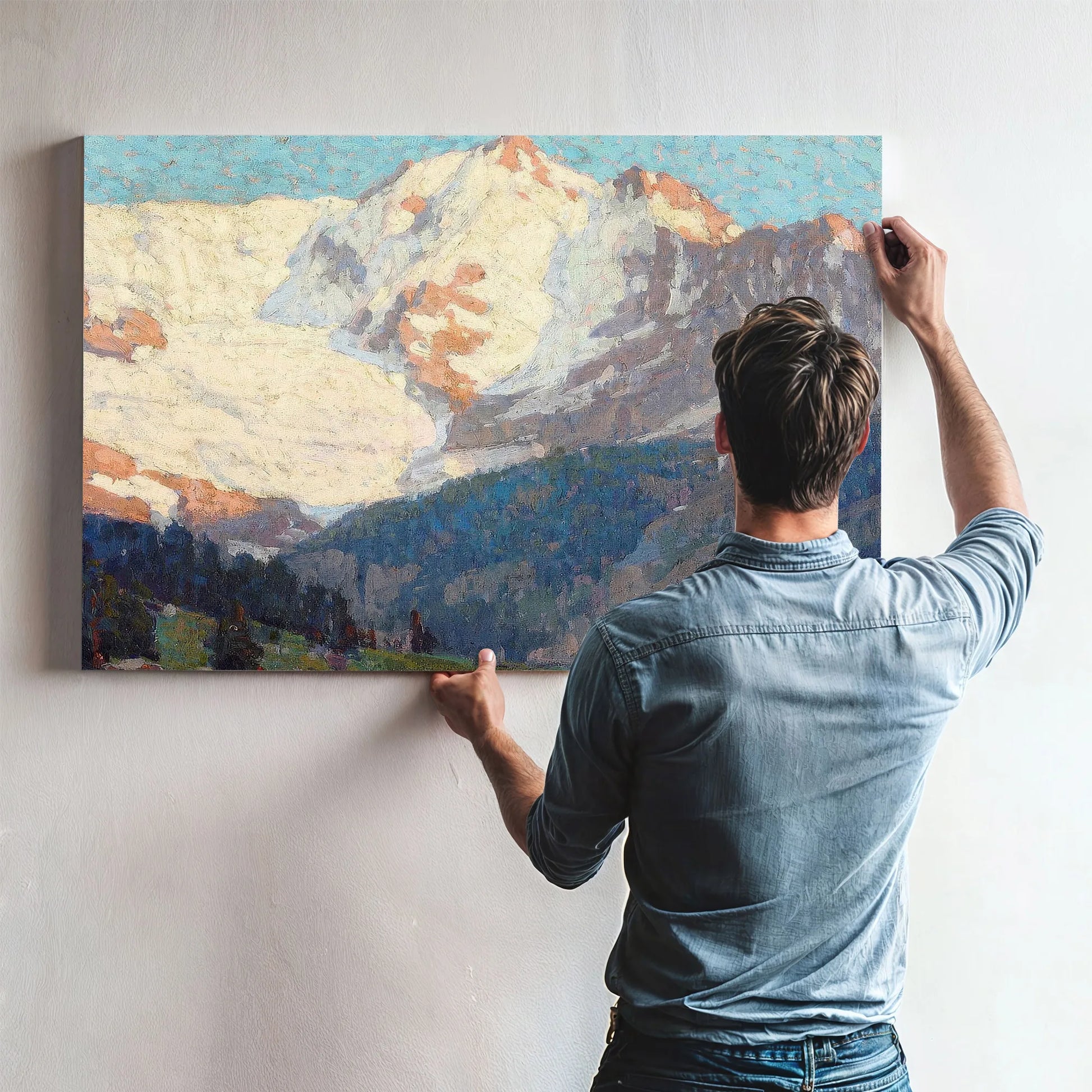 Alpine Glaciers By Edgar Payne Fine Art Print