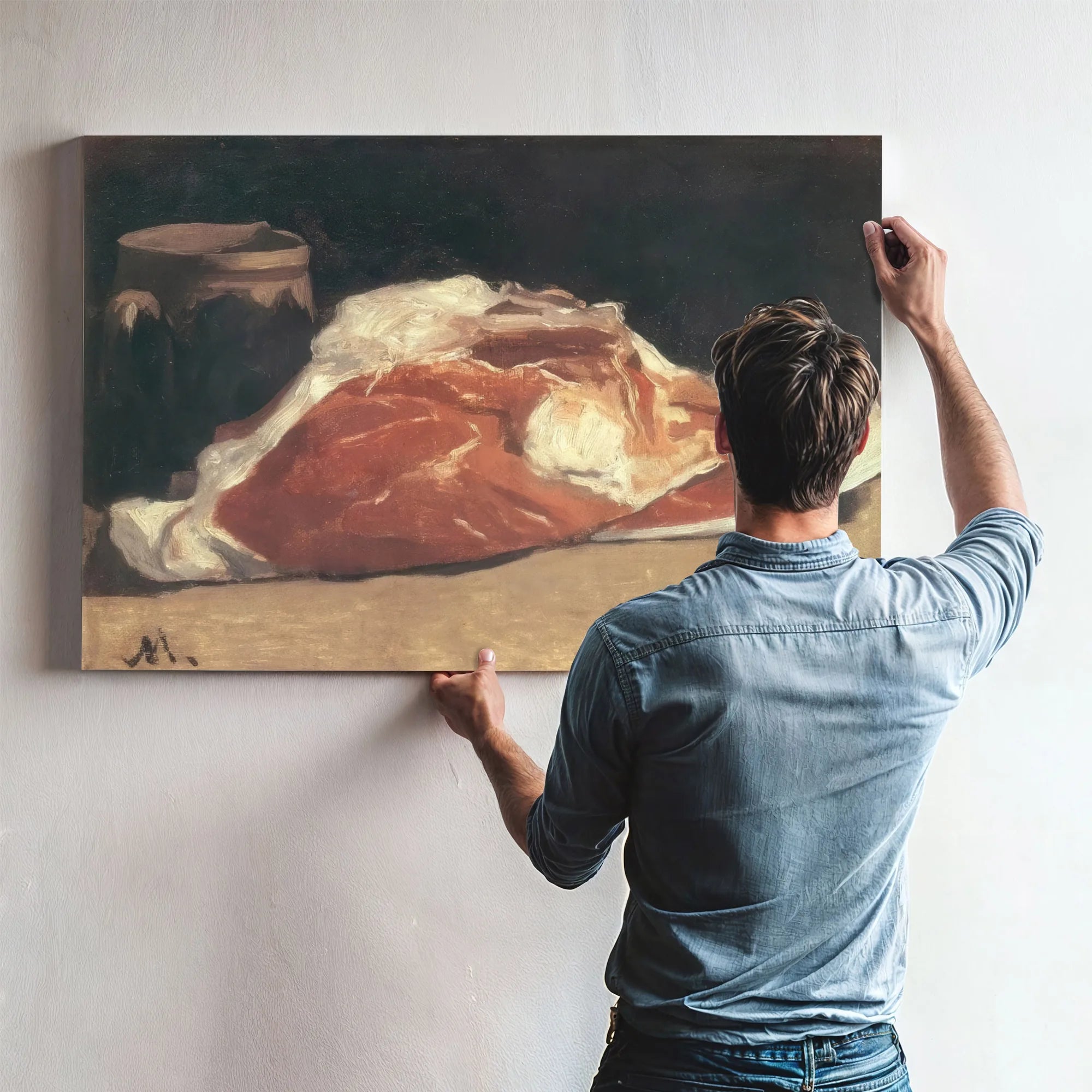 Still Life With Meat By Claude Monet Fine Art Print