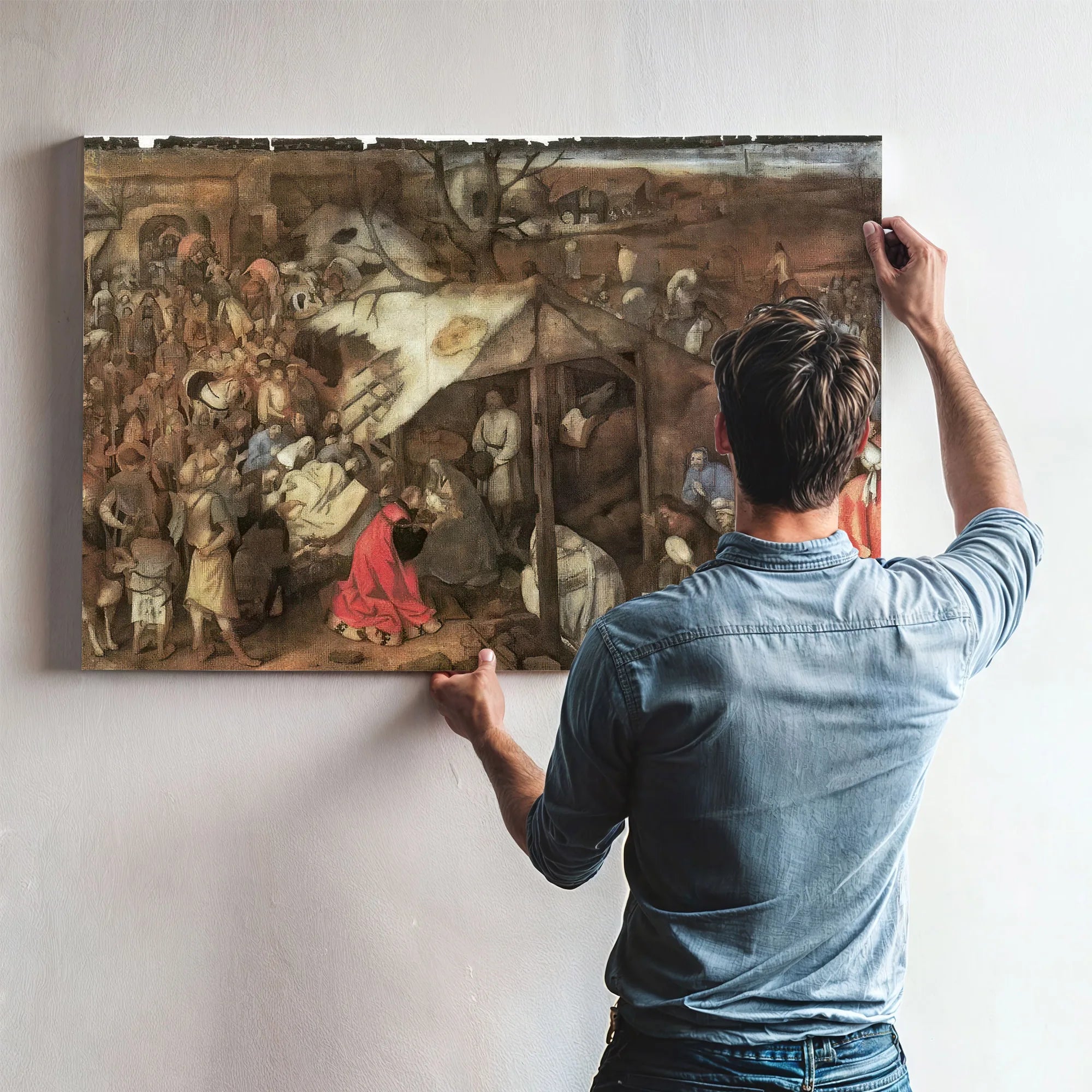 The Adoration Of The Kings Between 1556 And 1562 By Pieter Bruegel Fine Art Print