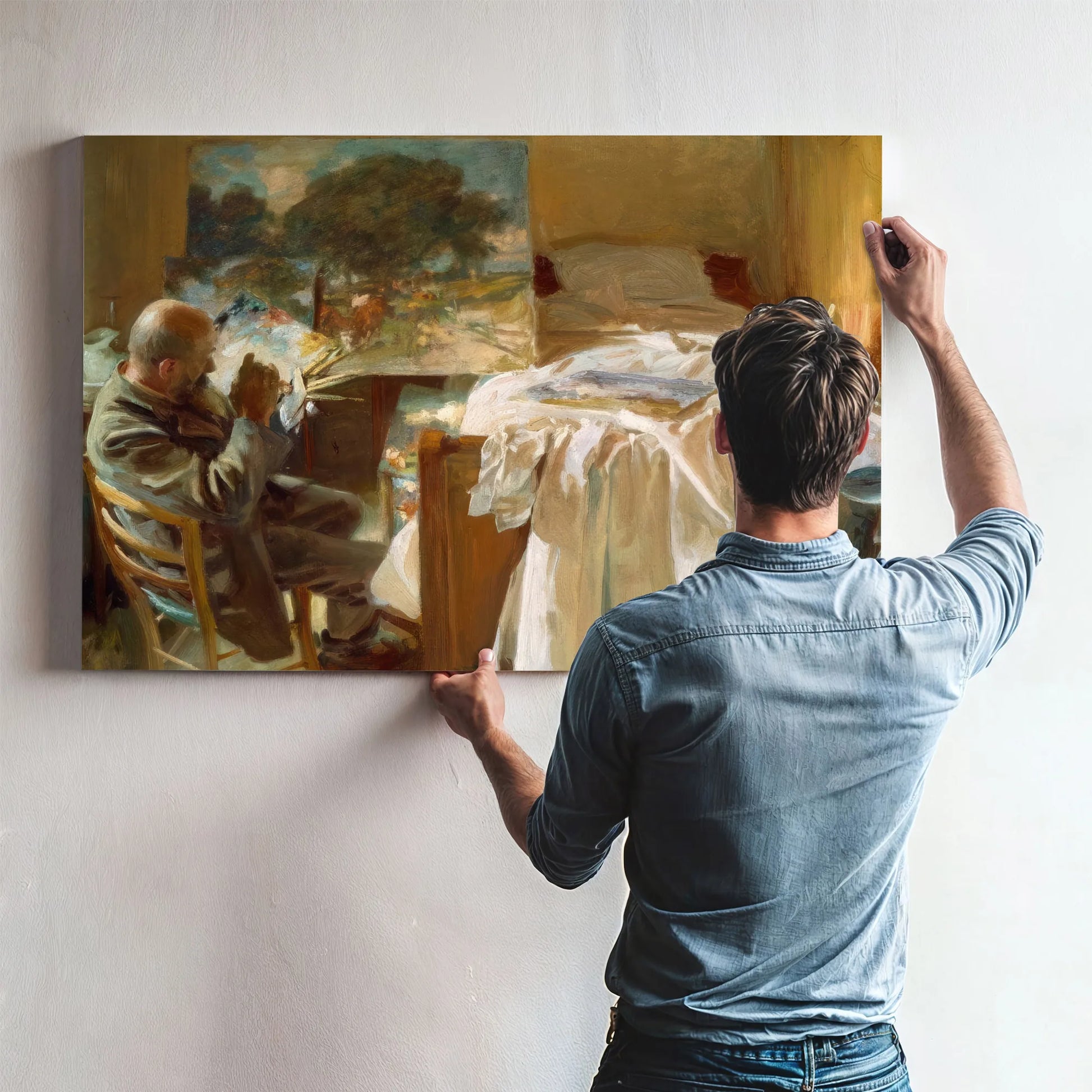 An Artist In His Studio By John Singer Sargent Fine Art Print