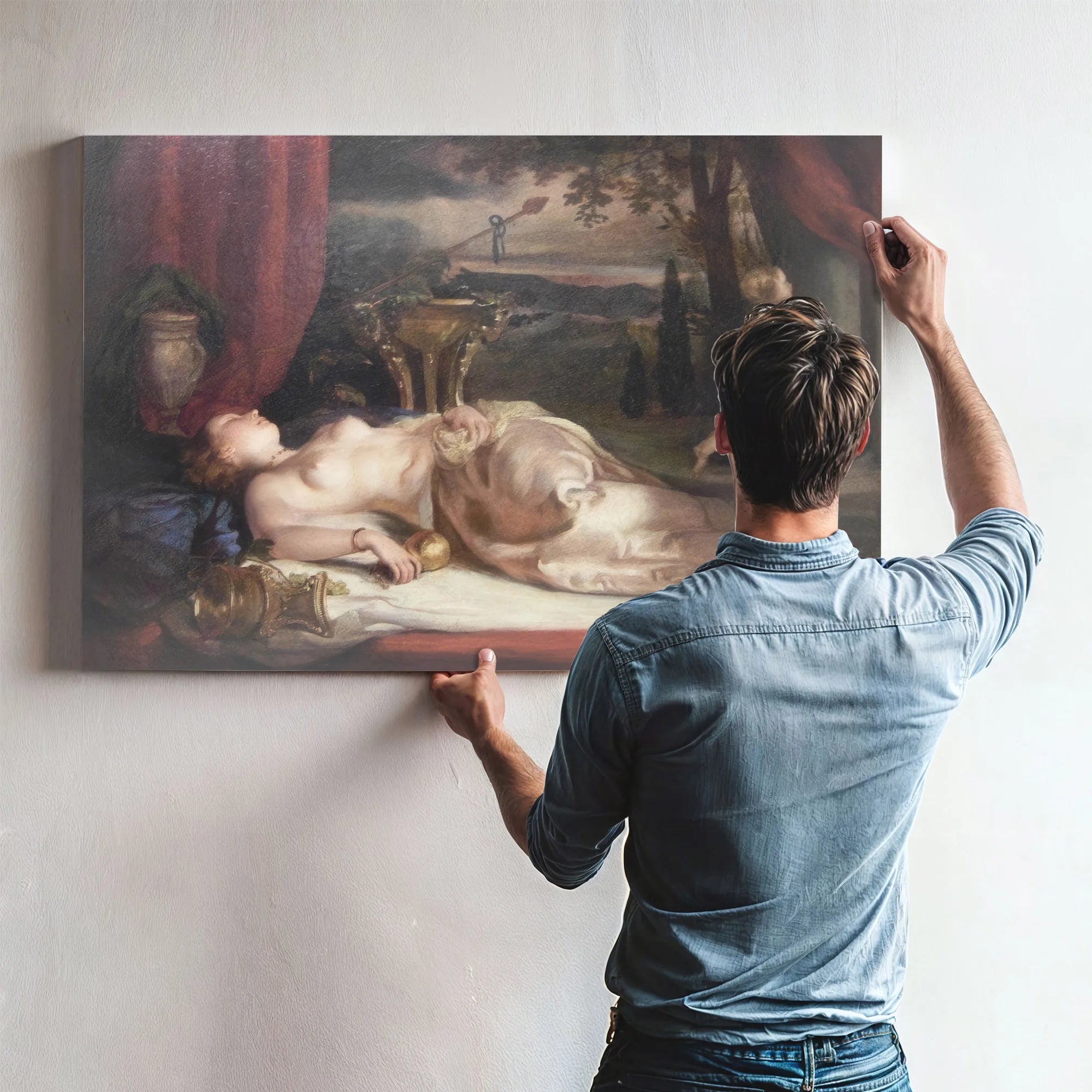 Nude Asleep By William Etty Fine Art Print