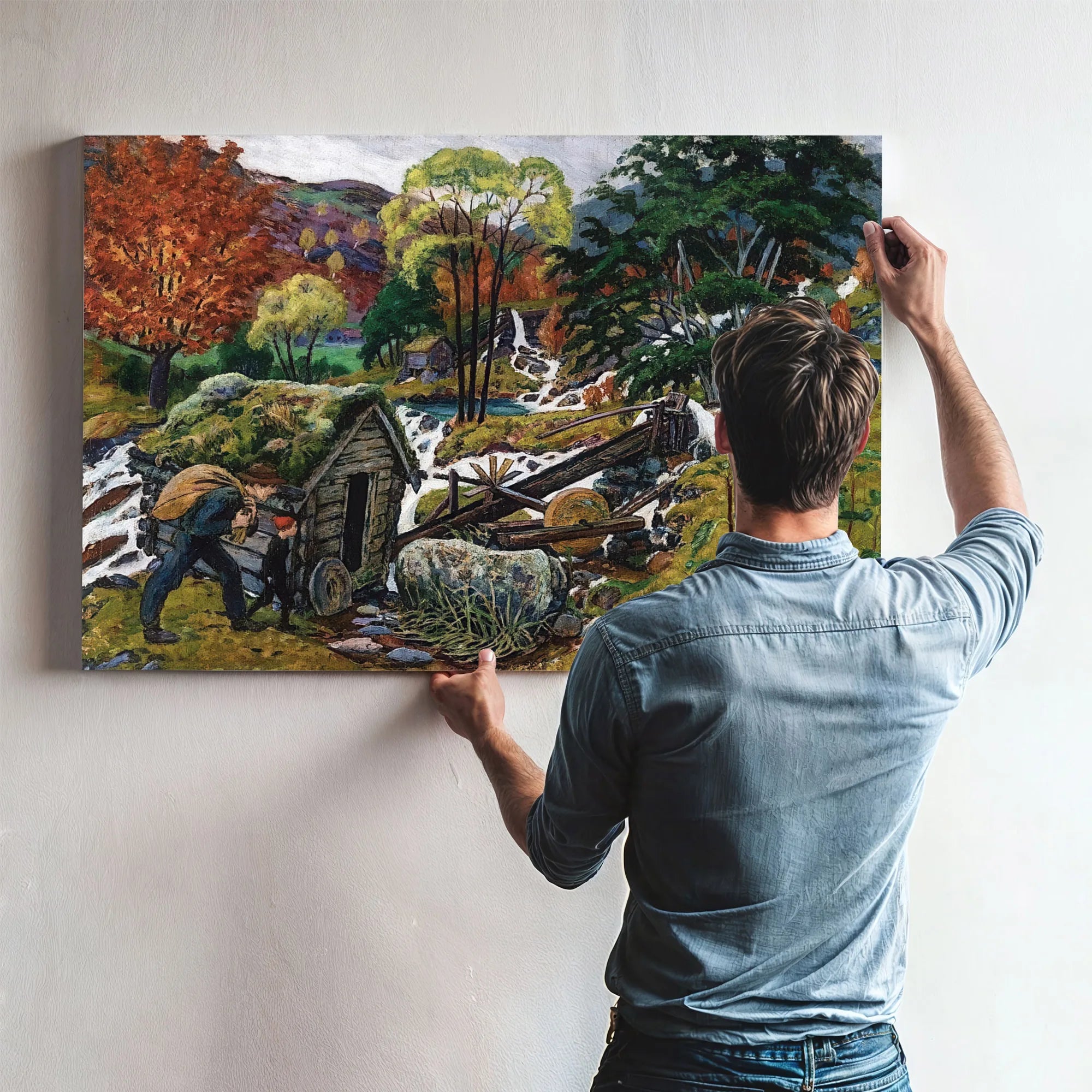Milling Weather By Nicolai Astrup Fine Art Print