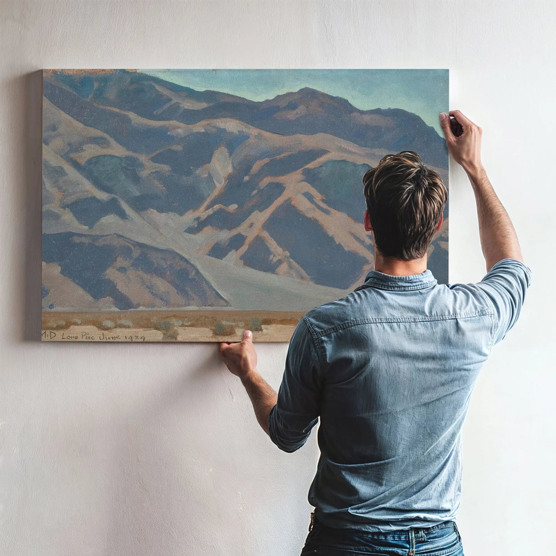Inyo Mountains Morning Lone Pine By Maynard Dixon Fine Art Print