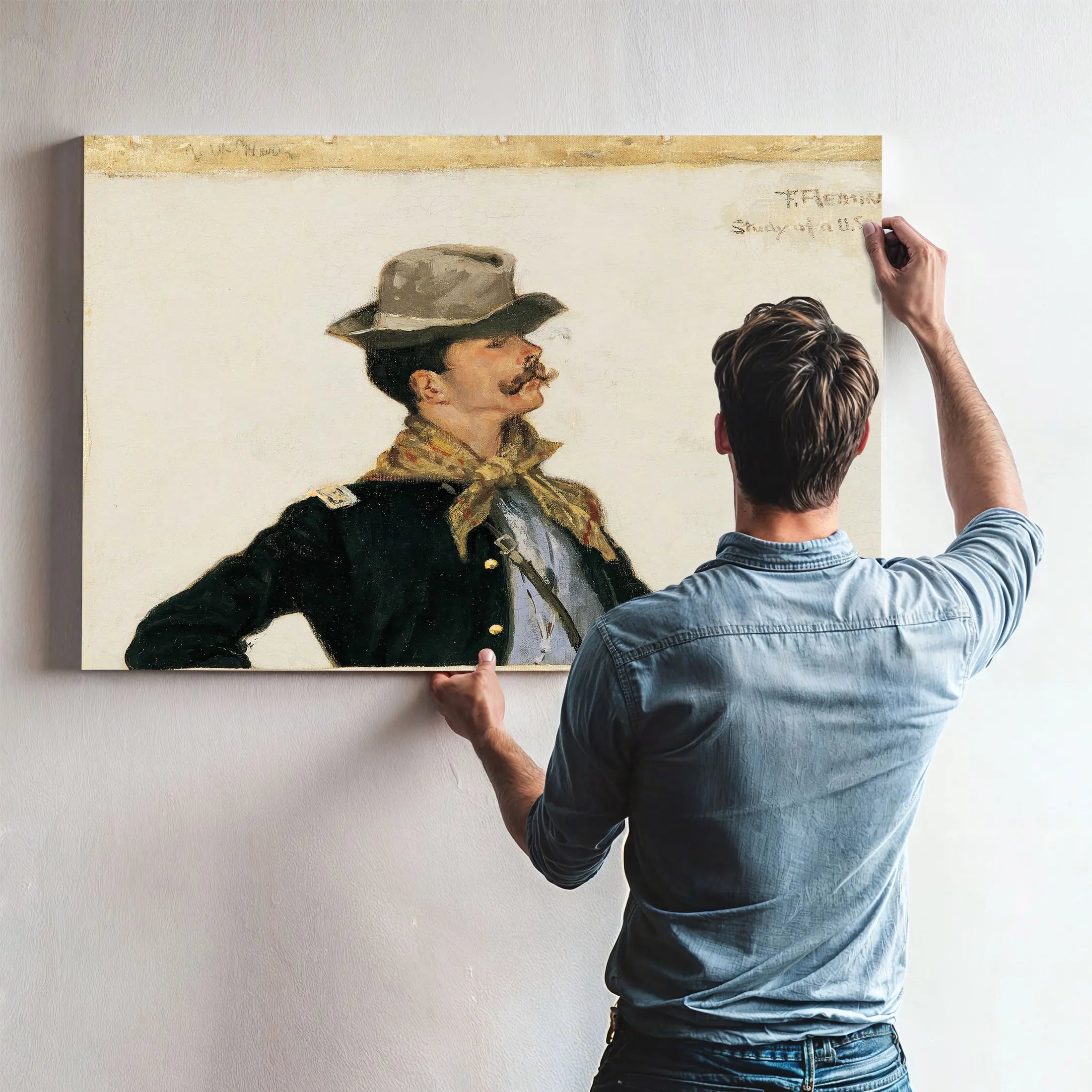 Lieutenant Powhatan H Clarke Tenth Cavalry by Frederic Remington