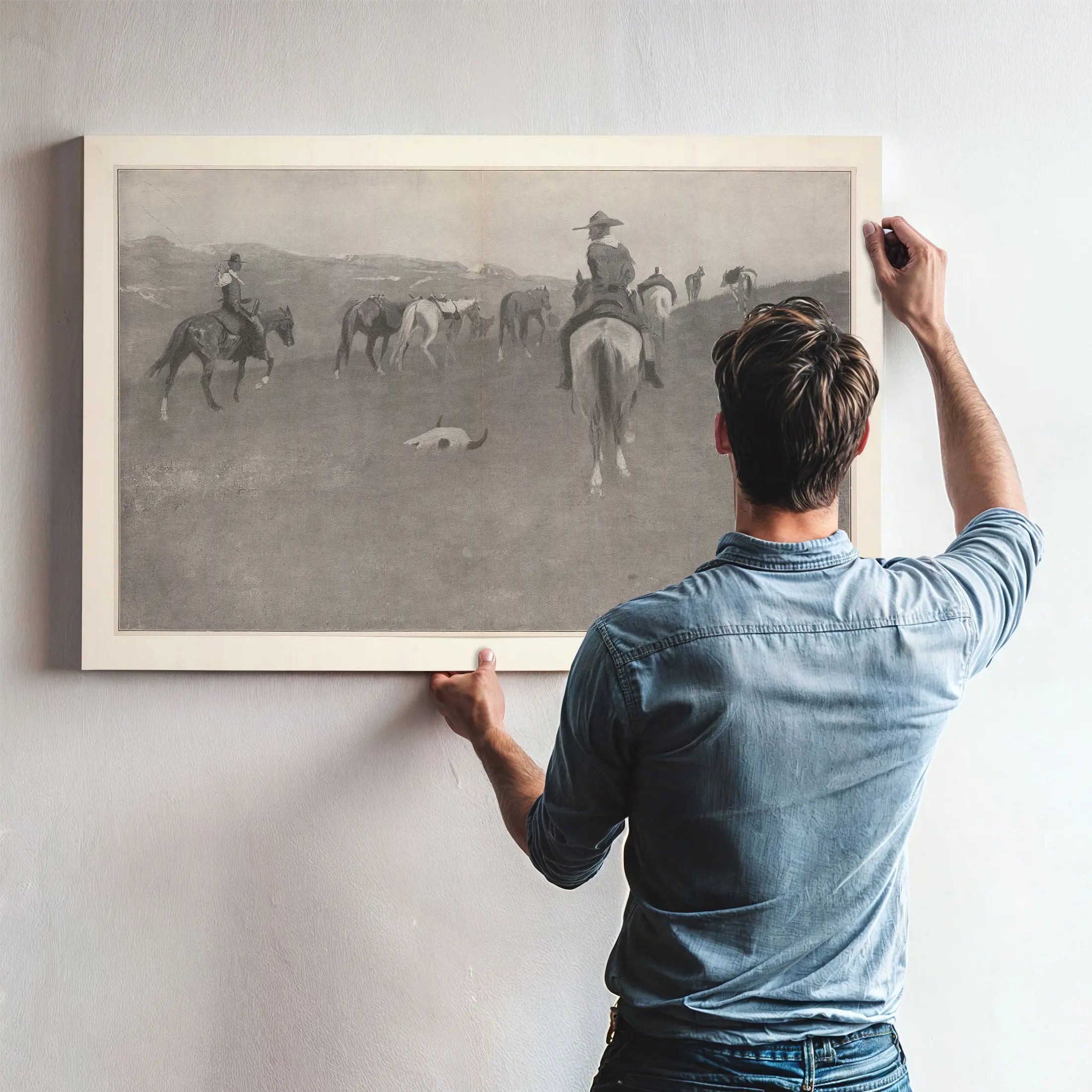 A Sure Sign by Frederic Remington