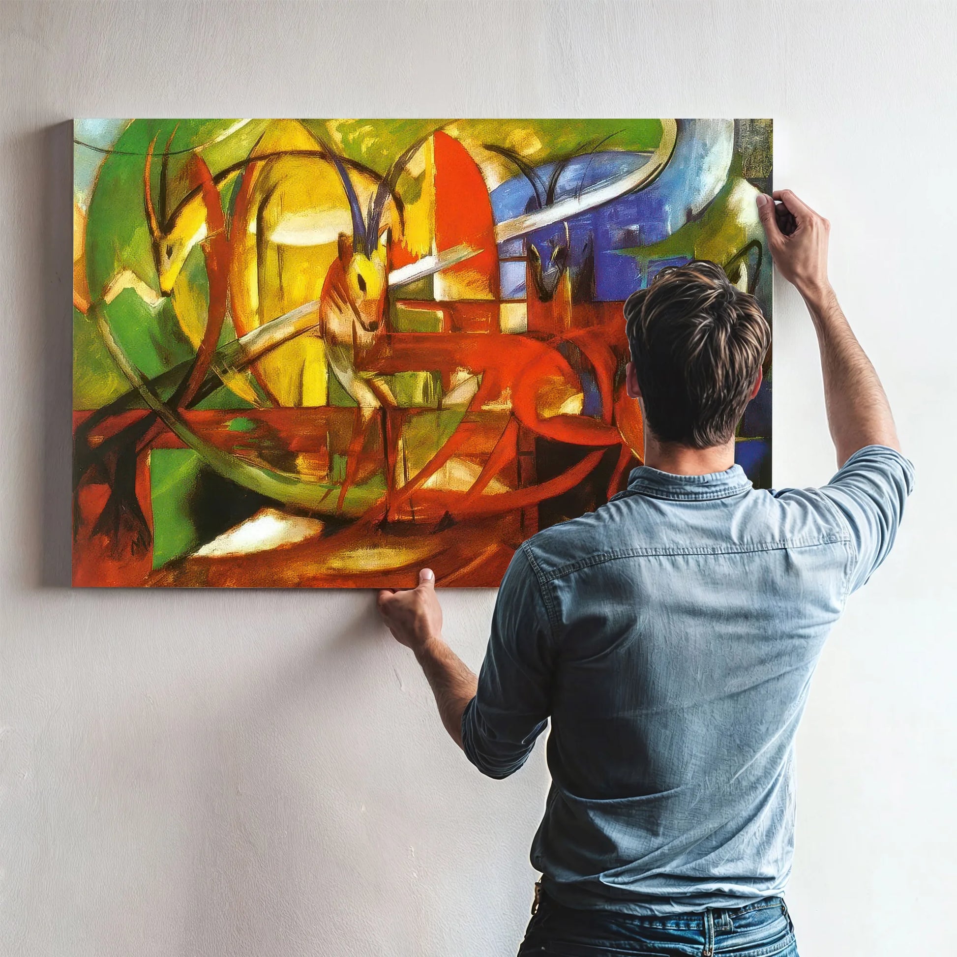 Gazelles By Franz Marc Fine Art Print